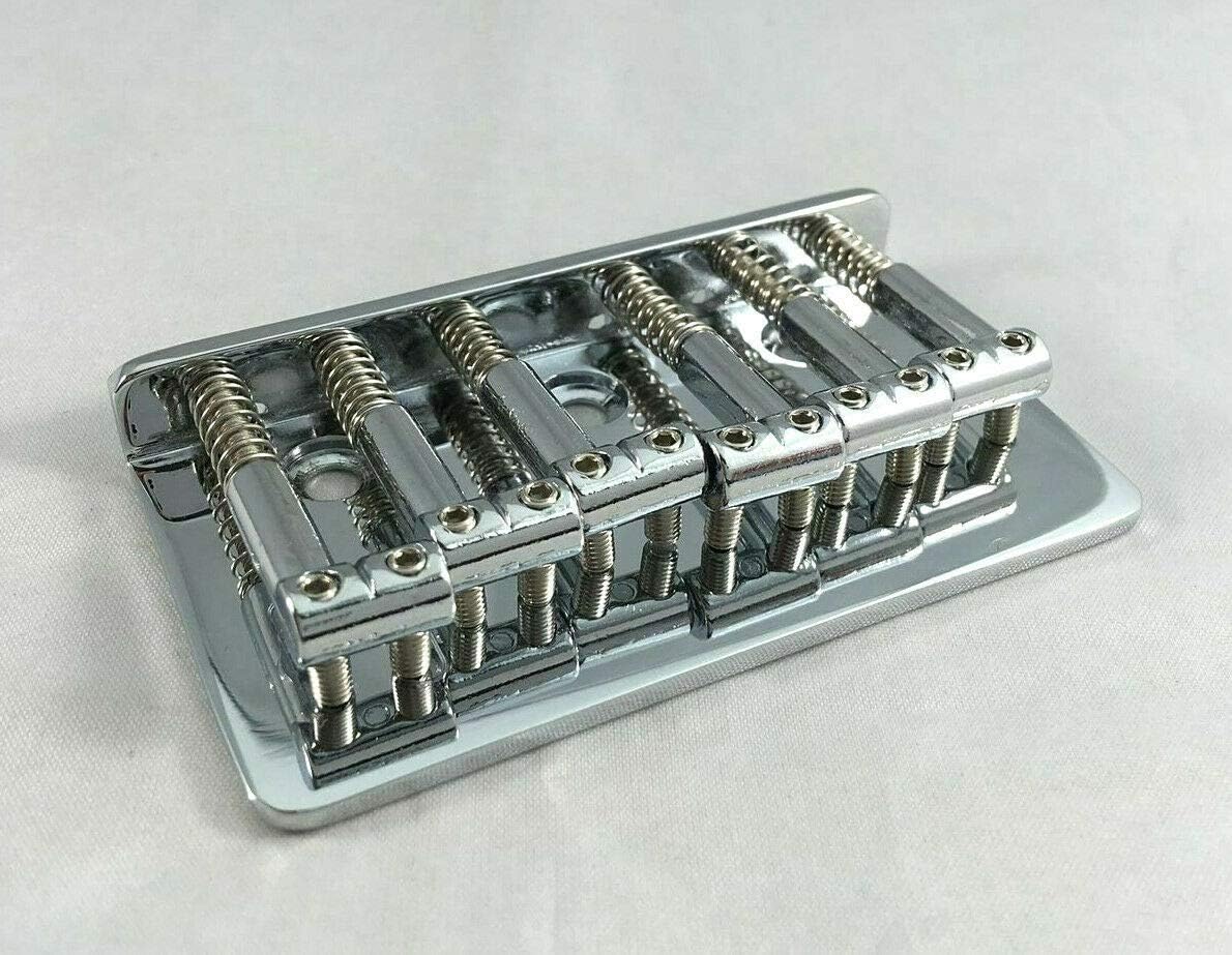 Top-Loading Hardtail Electric Guitar Bridge - Front-Loading Strat-Style Bridge by Australian Luthier Supplies - Chrome Plated