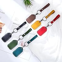 Vista 3 de Access Card Holder Leather Air Tag Holder RFID Key Fob Bag Key Chains NFC Smart Key Tag Card