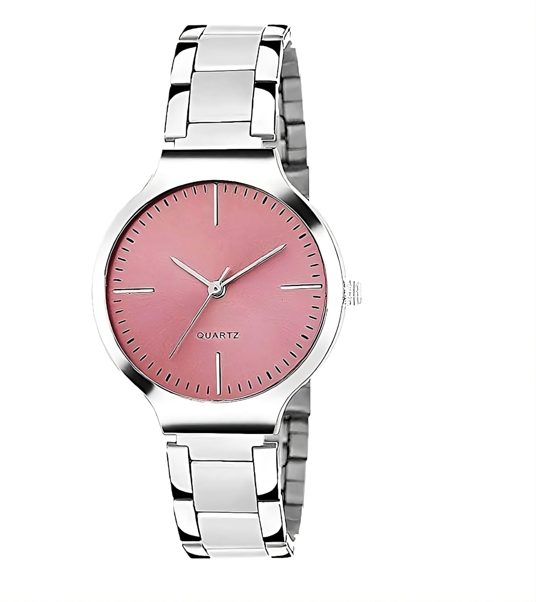 Purna Fashion Kermis Casual Analogue Pink Dial Womens Stainless Steel Watch- Purna_S-29 (B084VKYX3M) Amazon Price History, Amazon Price Tracker