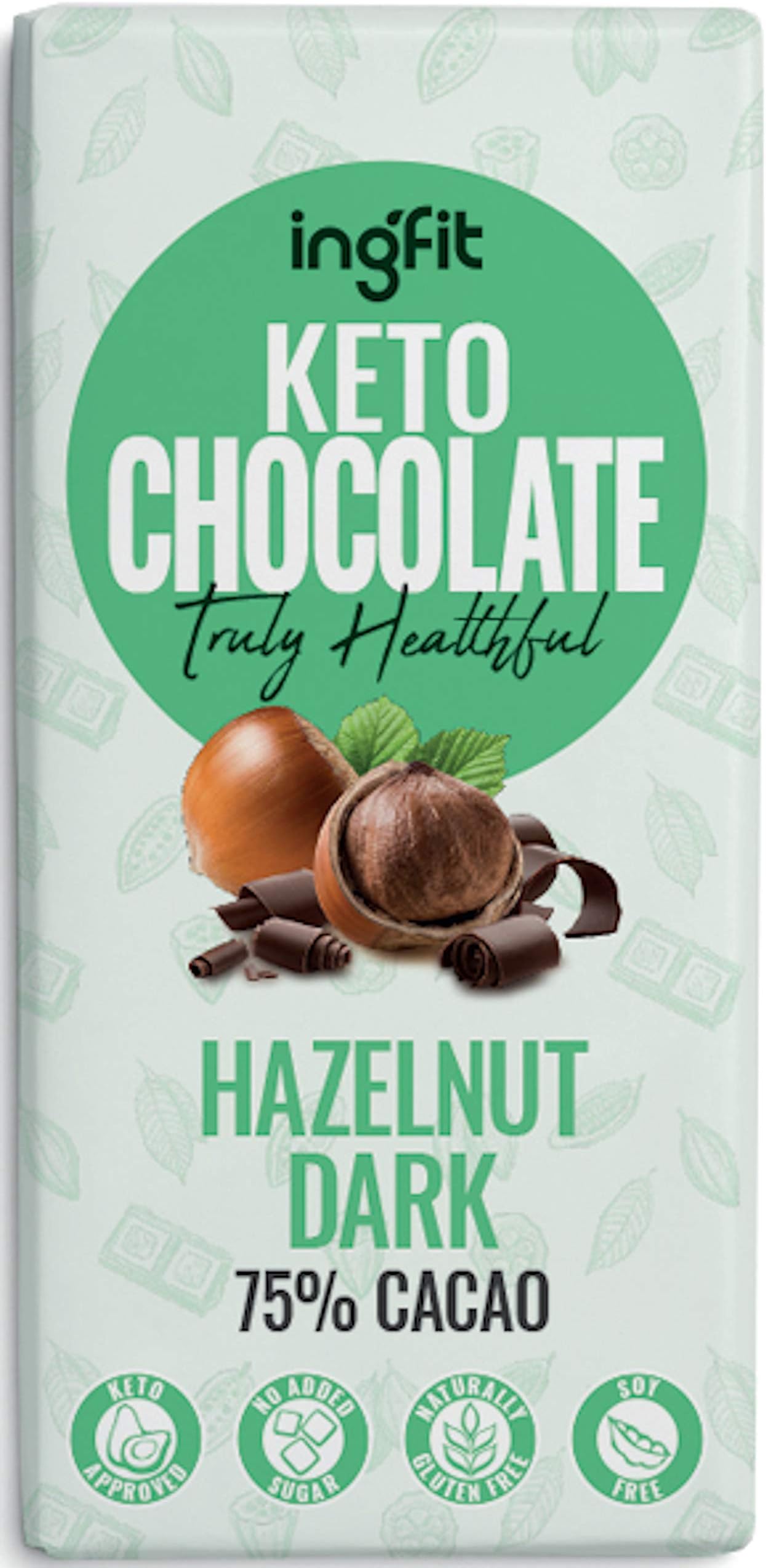 Sugar Free Keto Chocolate (Dark with Hazelnut)