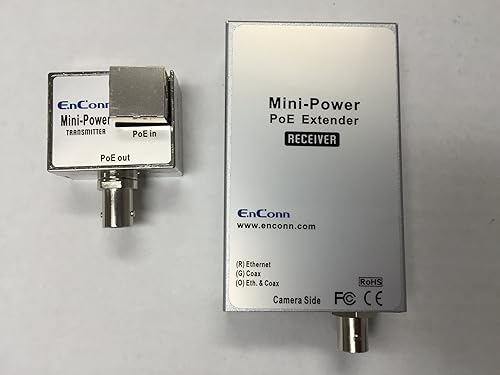 enconn Ethernet a través de coaxial Mini Power PoE Ethernet Extender Set2