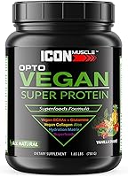 Vista 1 de Opto Vegan Super Protein- Vainilla Proteína vegana Proteína a base de plantas Cáñamo, guisante, arroz integral Verdes Antioxidantes
