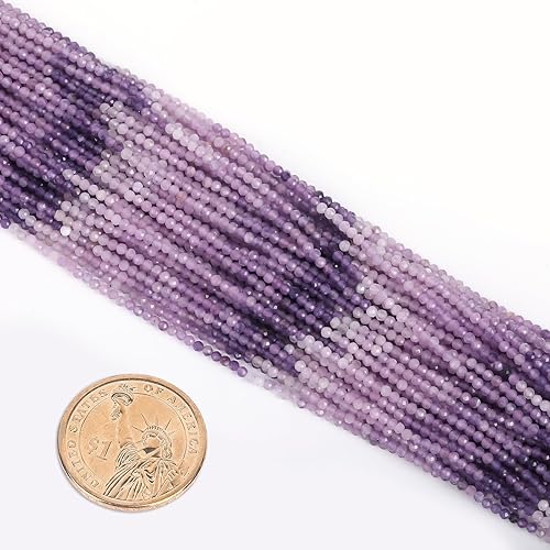 Miniatura 5 de Cuentas de piedras preciosas naturales facetadas de 0.079 pulgadas para fabricación de joyas, calidad AAA, cuentas de piedra Rondelle multicolor,