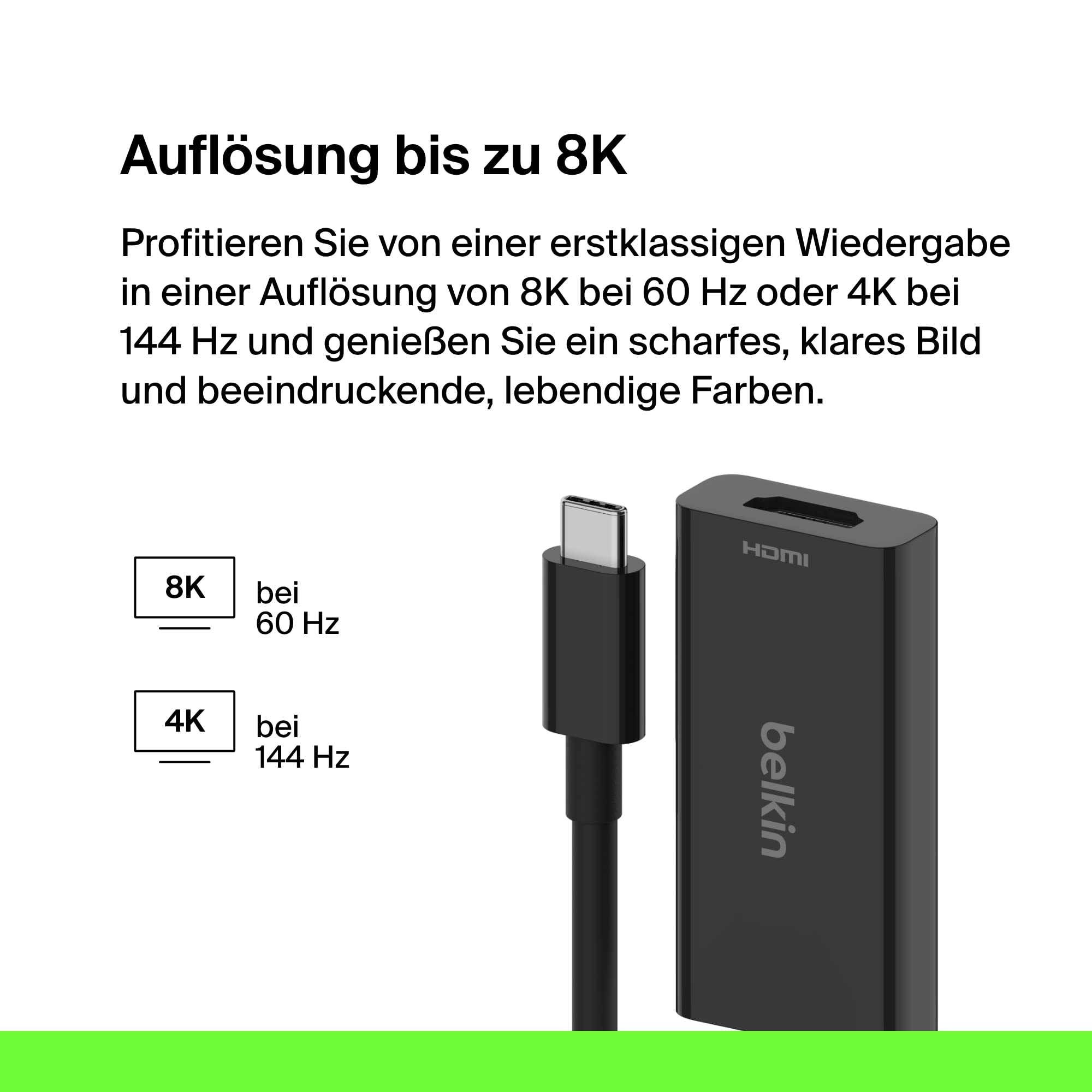 Belkin Adattatore Da UsB-C A Hdmi (*usB-C To Hdmi 2.1 Adapt Er 8k 4k Hdr)