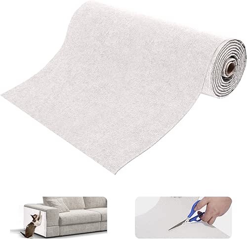 Uranshin Trimmable Cat Scratch Mat pad Self-Adhesive Cat Scratching Post