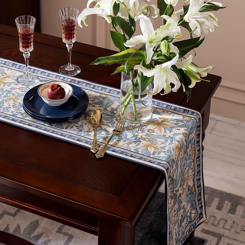 Mantel Mantel de Mesa con Bandera for Mesa de café, Tira Larga, Tela Decorativa China, Funda for Armario de TV, Bandera for Cama Mantel para Mesa De Picnic(30x220cm)
