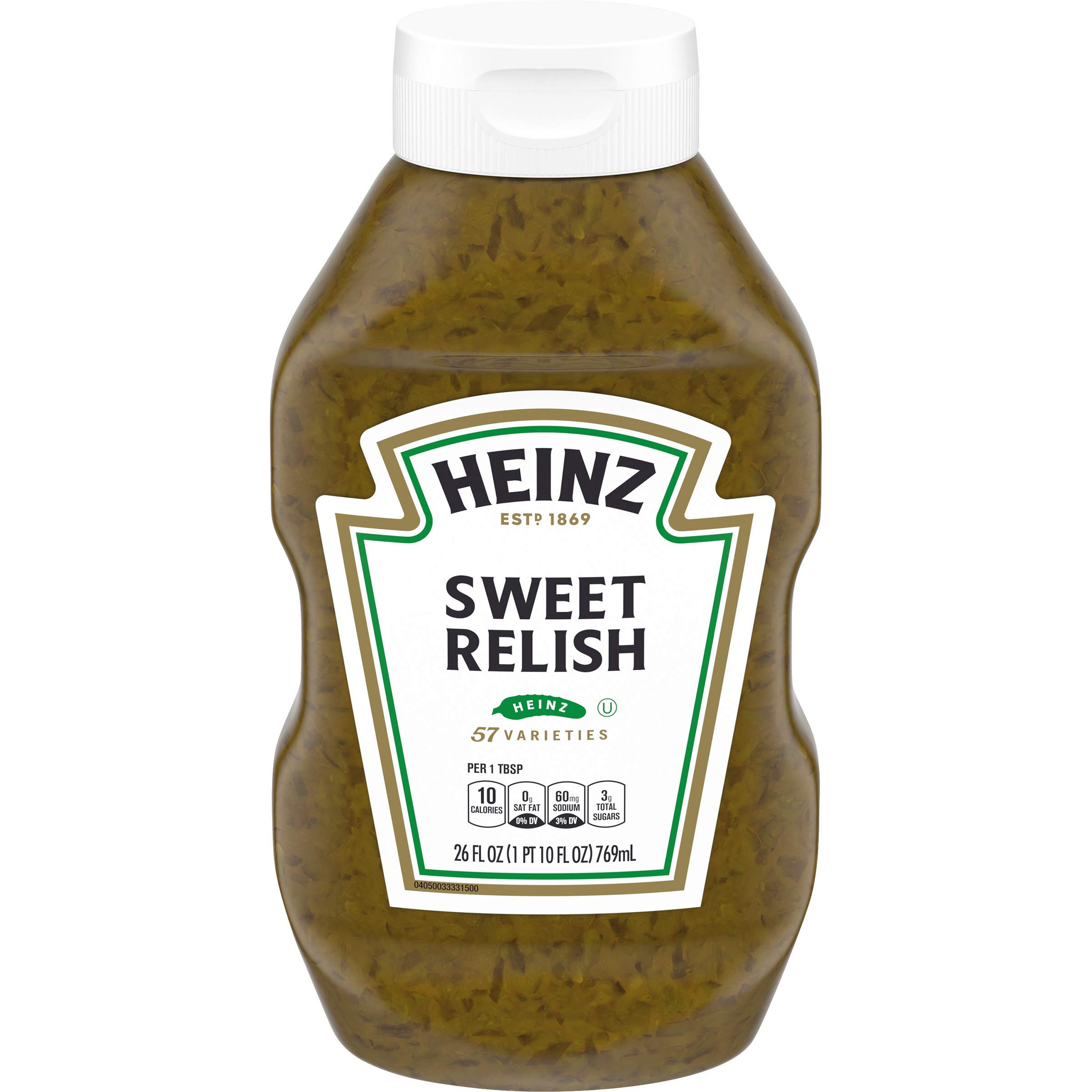 Heinz-Sweet Tangy Relish Condiment Topping Squeeze Bottle - 1 Count (26 oz.)
