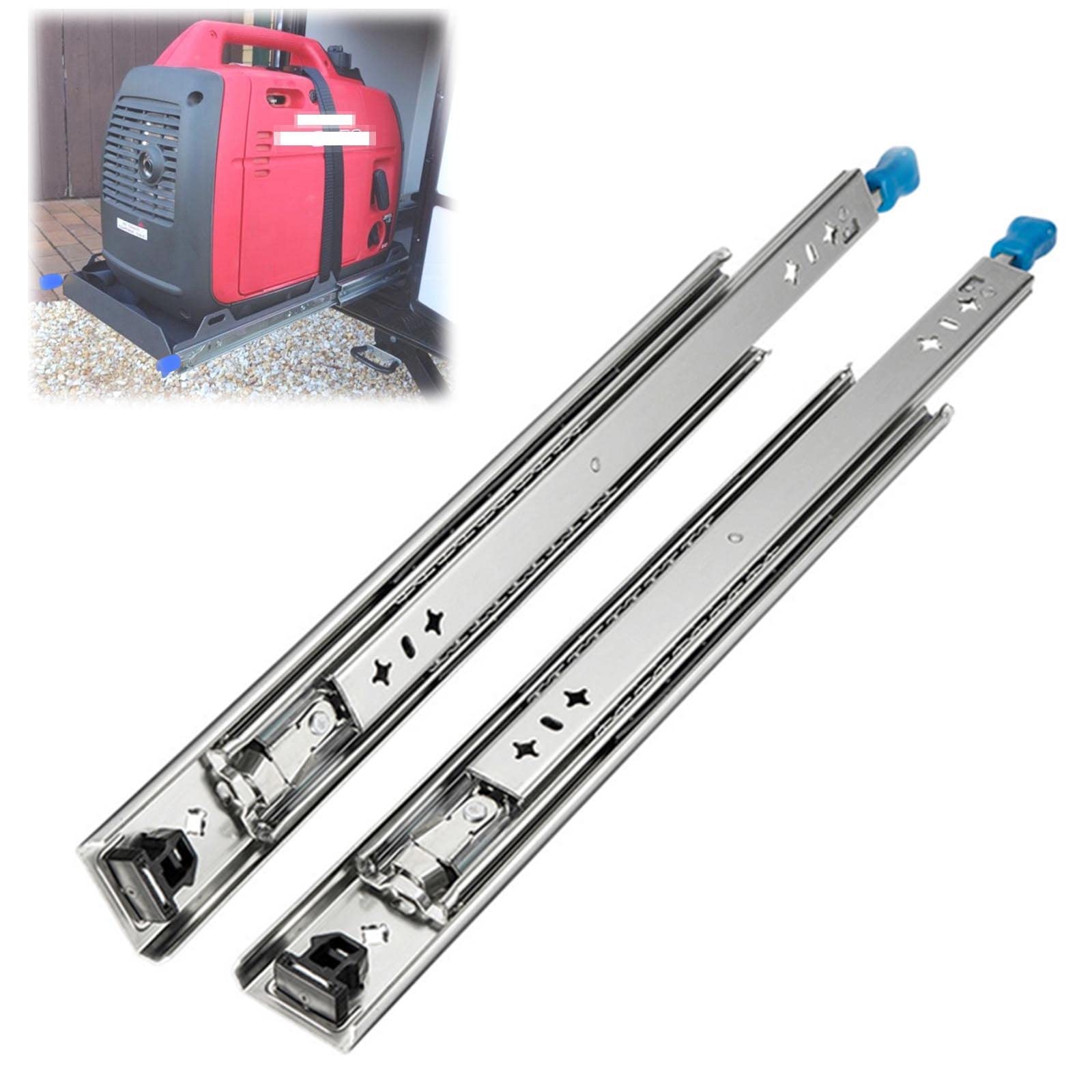 Amazon.co.jp: 3段引 スライドレール ロック付 300mm 1000mm 1100mm