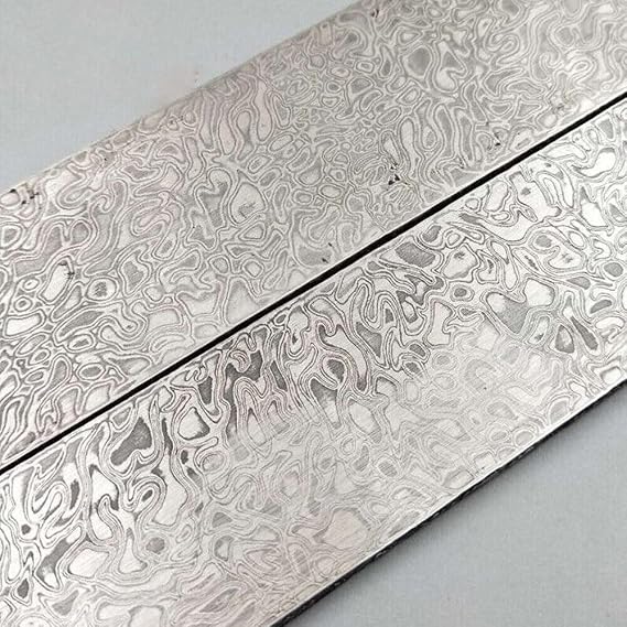 Handmade Damascus Steel Billet Knife/Blank Blade Making Bar Spiral Pattern 150x25x3mm