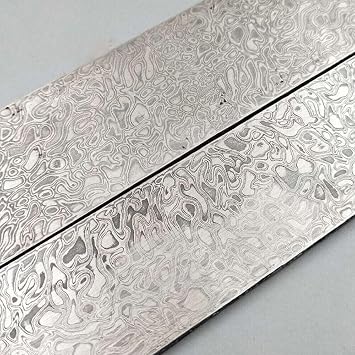 Handmade Damascus Steel Billet Knife/Blank Blade Making Bar Spiral Pattern 150x25x3mm