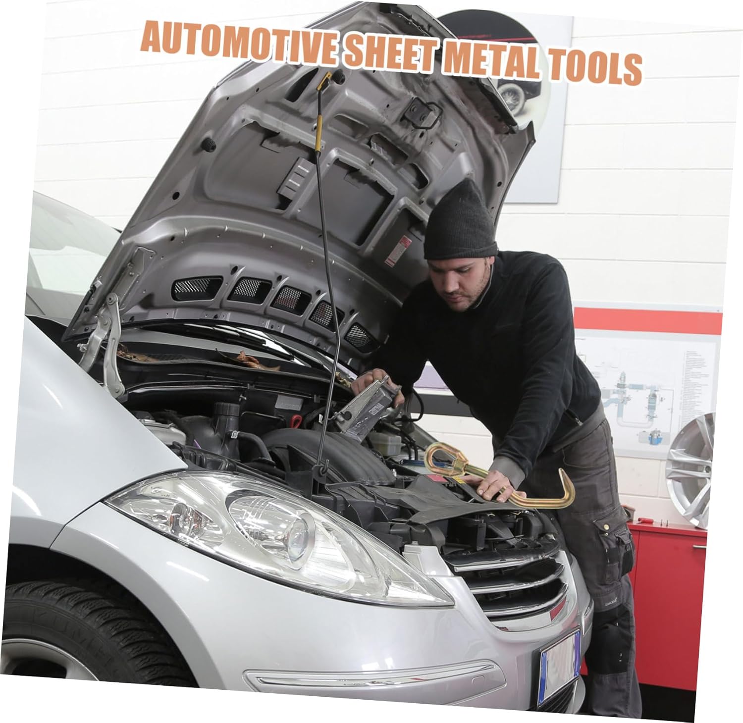 Auto Body Repair Tool Set Mini Triangle Sheet Metal Clamp Adjustable Locking Head for Dent Removal