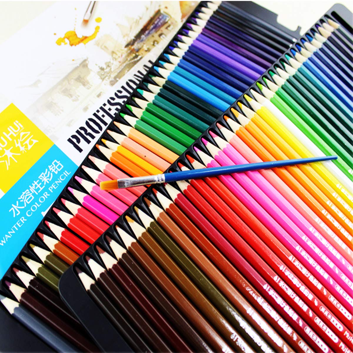 VIDOO 72 farbige Bleistifte Kunst Zeichnung weichen Kern Bleistifte Blei Wasser lösliche Farbe Stift Set