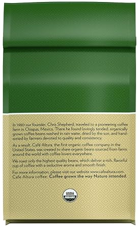 Cafe Altura Whole Bean Organic Coffee, Morning Blend, 20 oz Bag (Pack Of 2)
