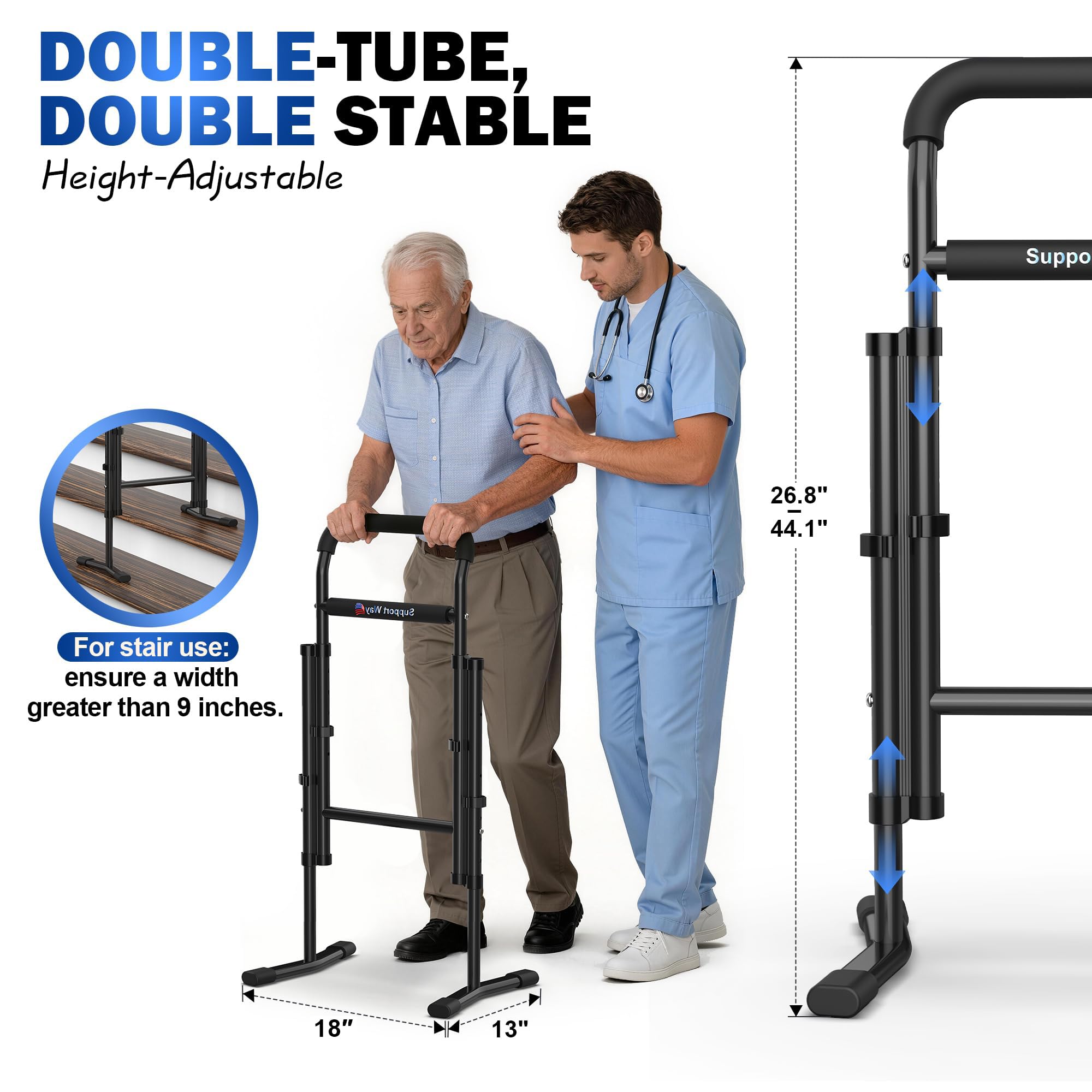 2-in-1 Stair Cane & Standing Aid - Seniors Mobility -3 2-in-1 Stair Cane & Standing Aid - Seniors Mobility -3