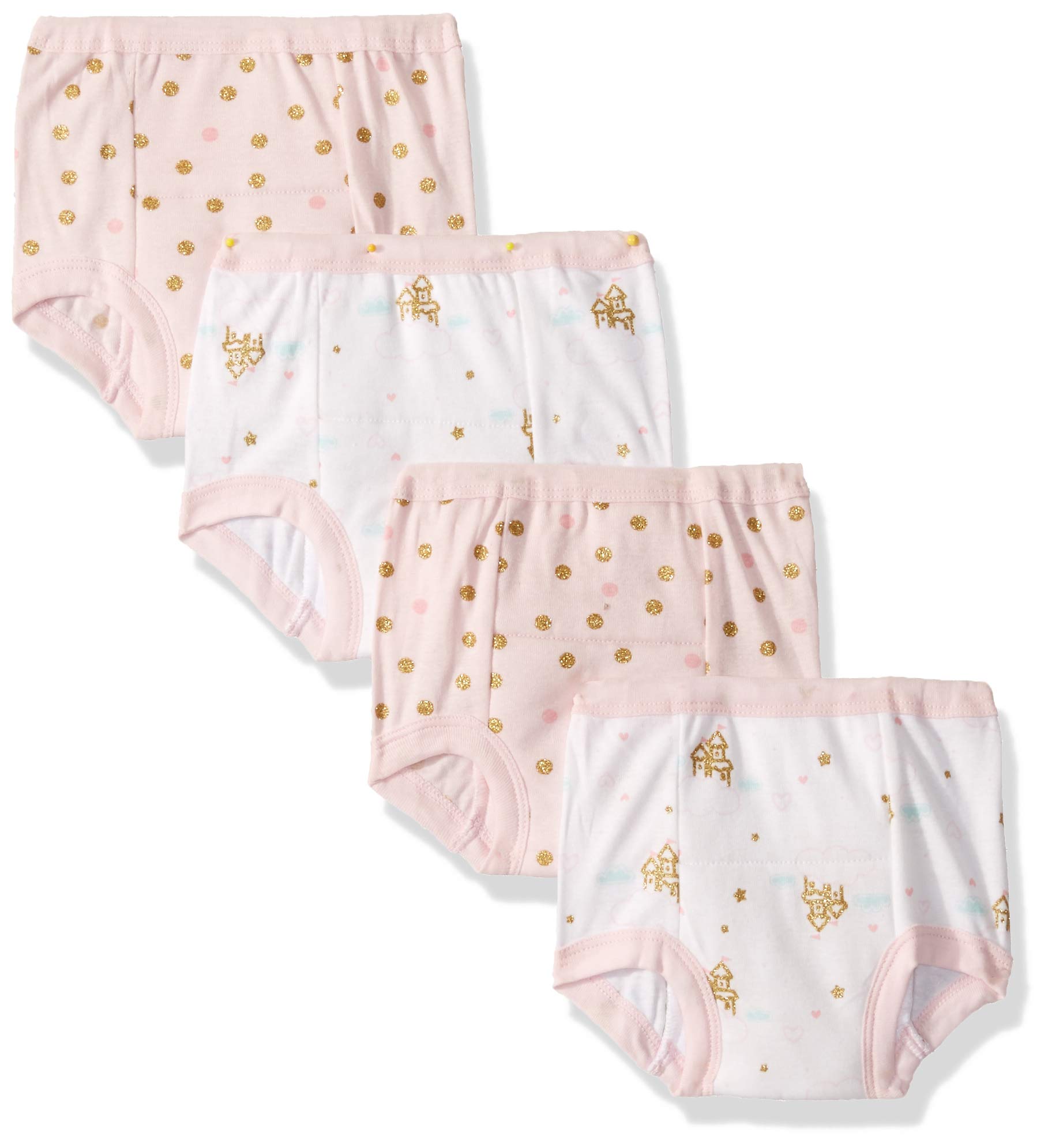 Gerber Baby and Toddler Girls' 4 Pack Training Pants