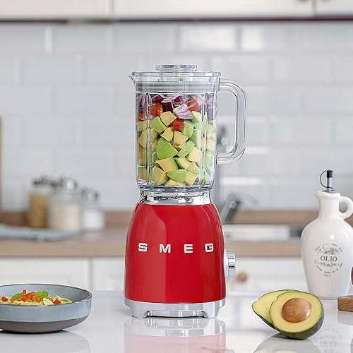 Miniatura 2 de SMEG BLF03 - Licuadora de estilo retro, licuadora de encimera de 600 W con jarra sin BPA de 48 onzas, 3 velocidades + pulso, trituración de hielo