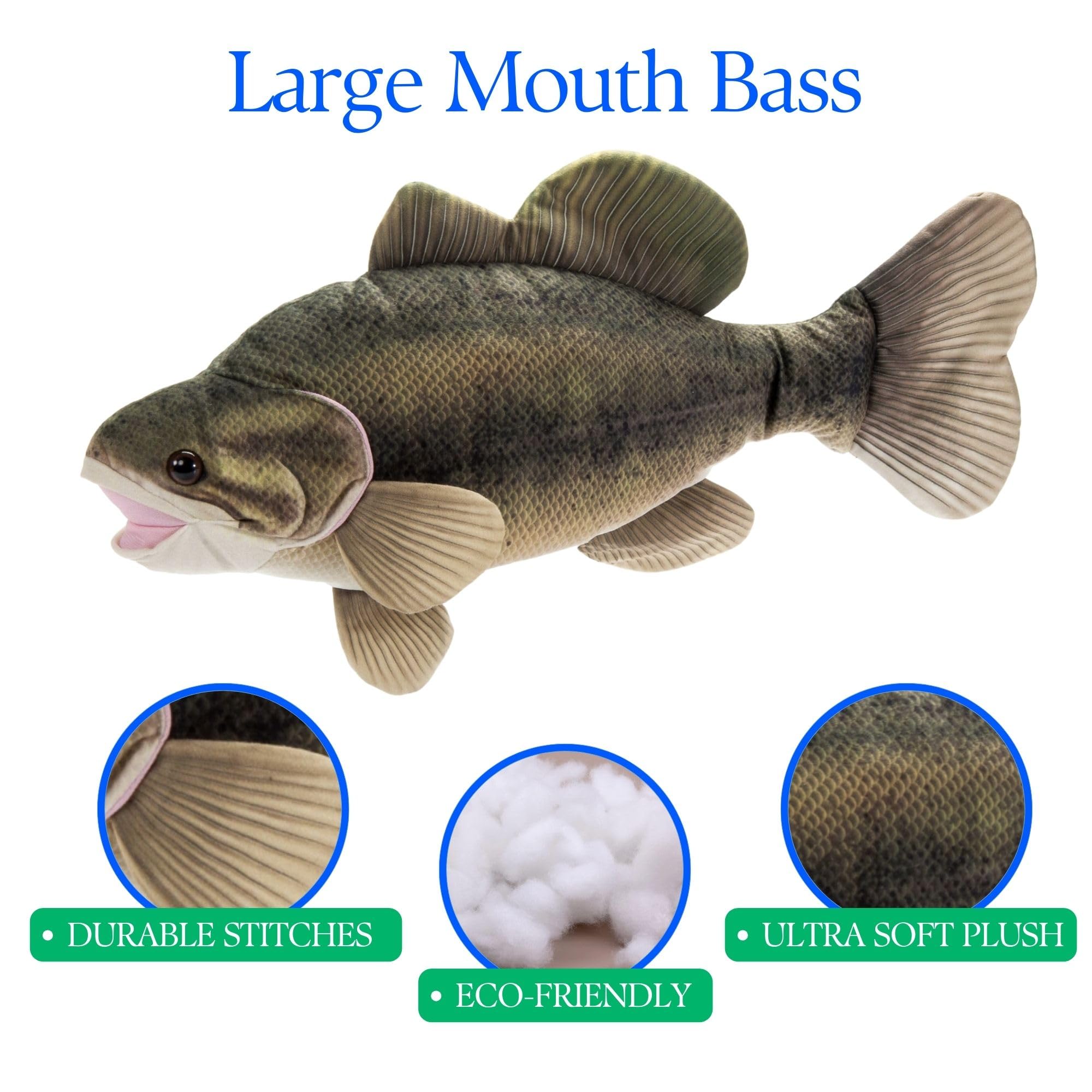 Amazon.com: The Petting Zoo Large Mouth Bass Stuffed Animal