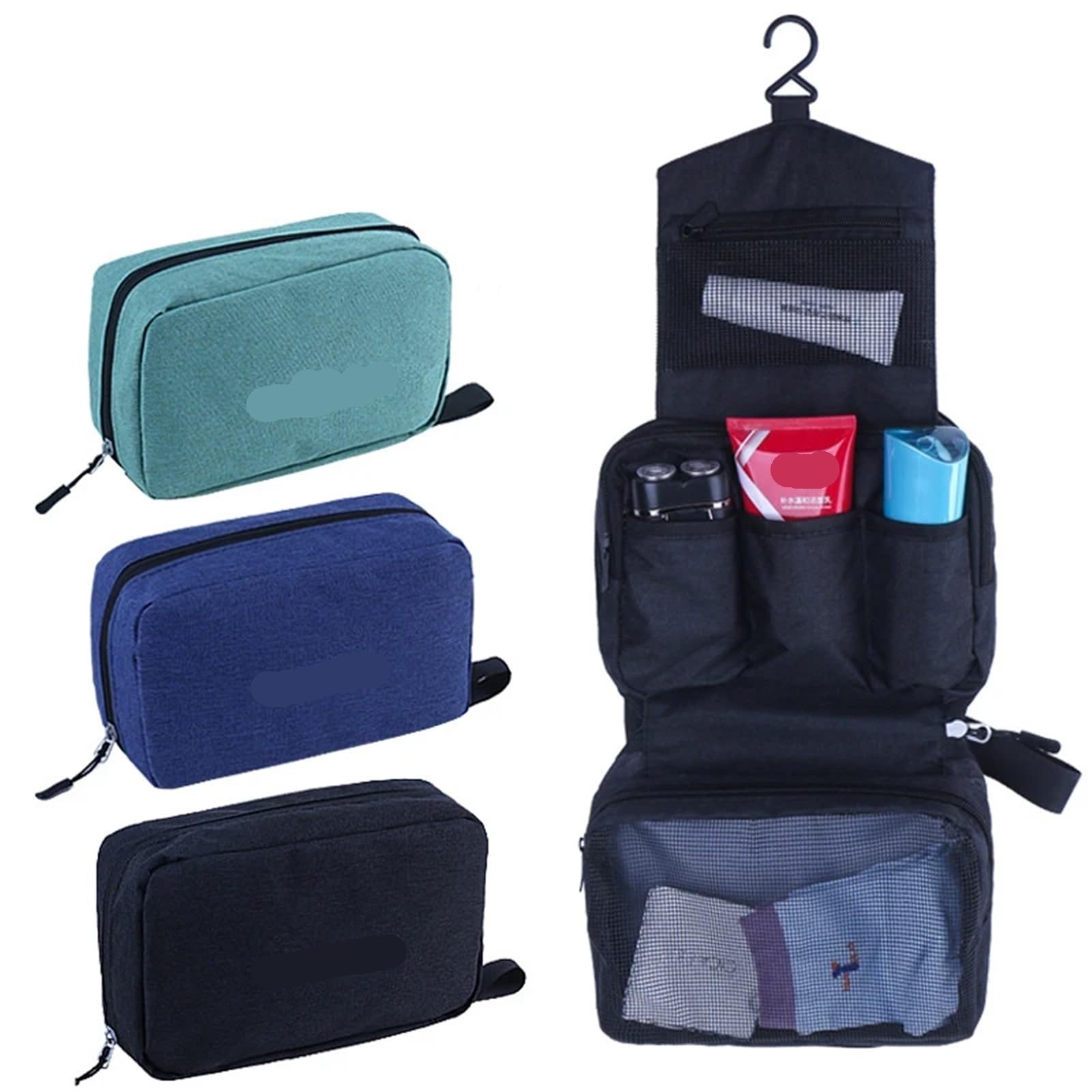 Trousse, Borsa da Toilette Viaggio sospesa for Uomo e Donna(Gray)