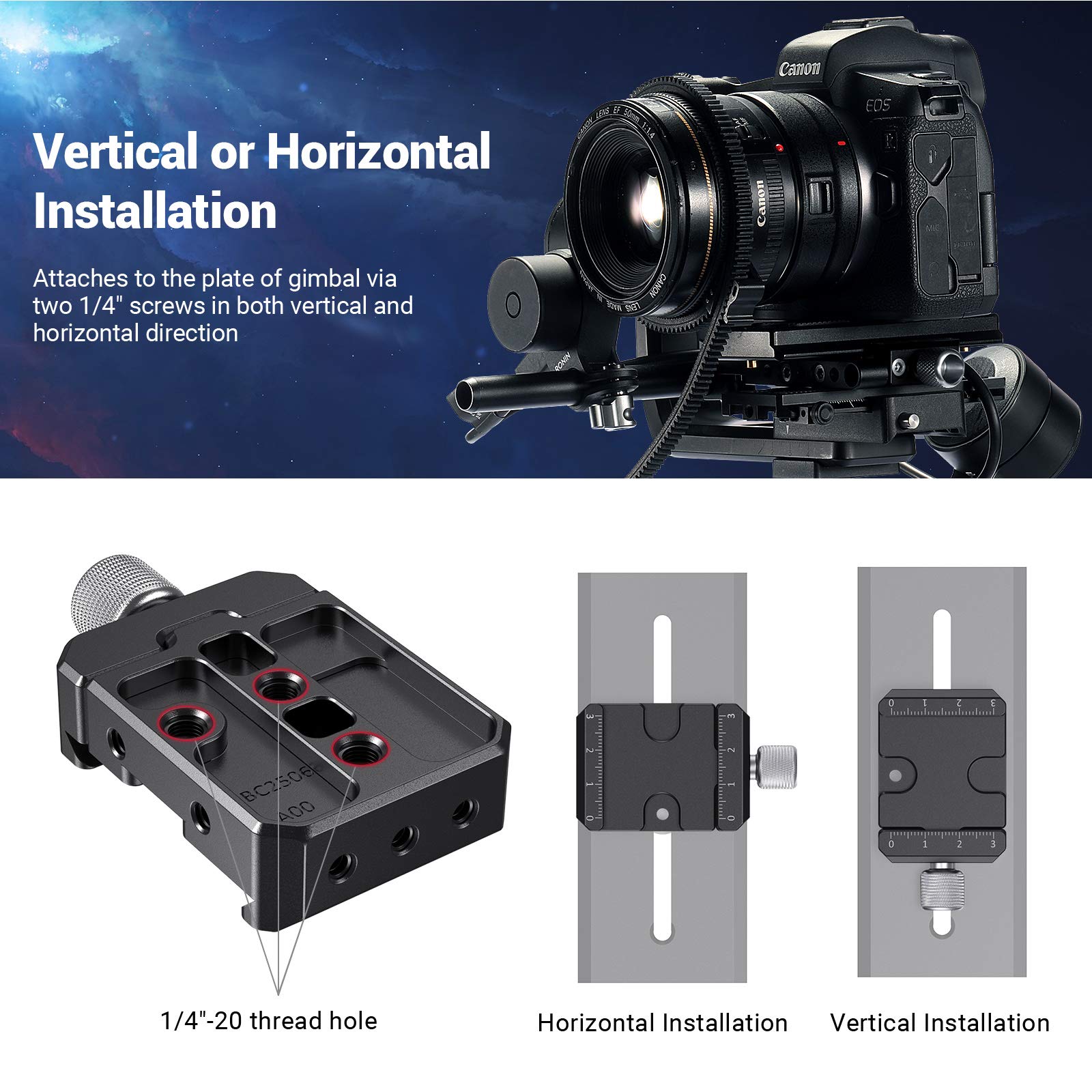 Amazon.com : SmallRig DSLR and Mirrorless Quick Release Clamp for 