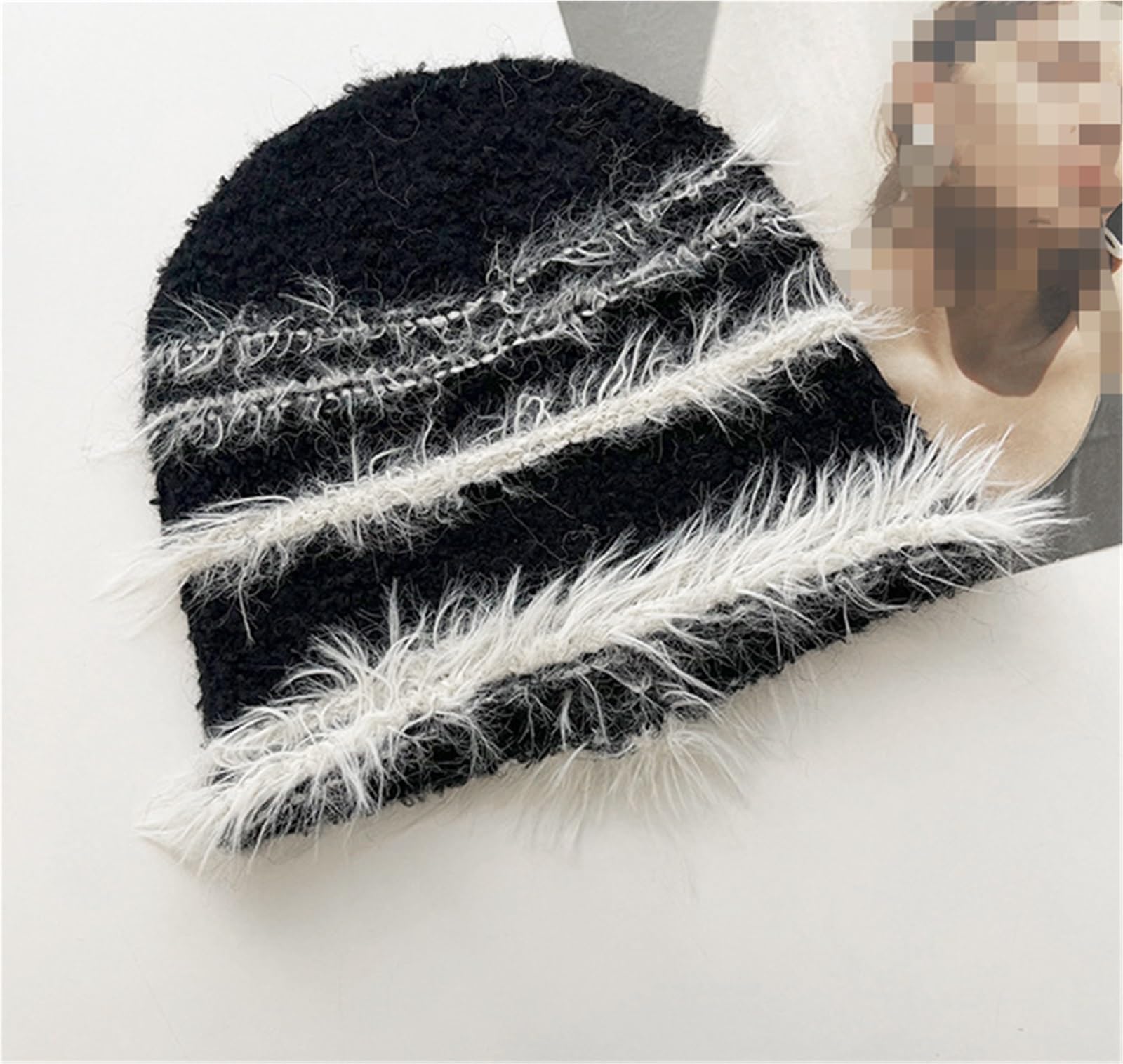 Ciepła Czapka Zimowa, Ciepła Czapka Unisex W Paski Z Blokami Kolorów Czapka Zimowa Czapka Z Dzianiny Czapka Chroniąca Uszy Wiatroszczelna Czapka Zimowa