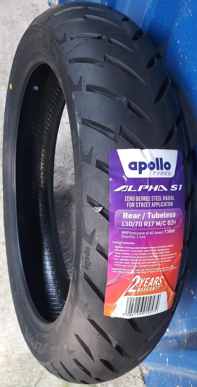 SCOOTER BIKE MOTORCYCLE TYRE 130/70R17 ALPHA S1 62H TL-image-10