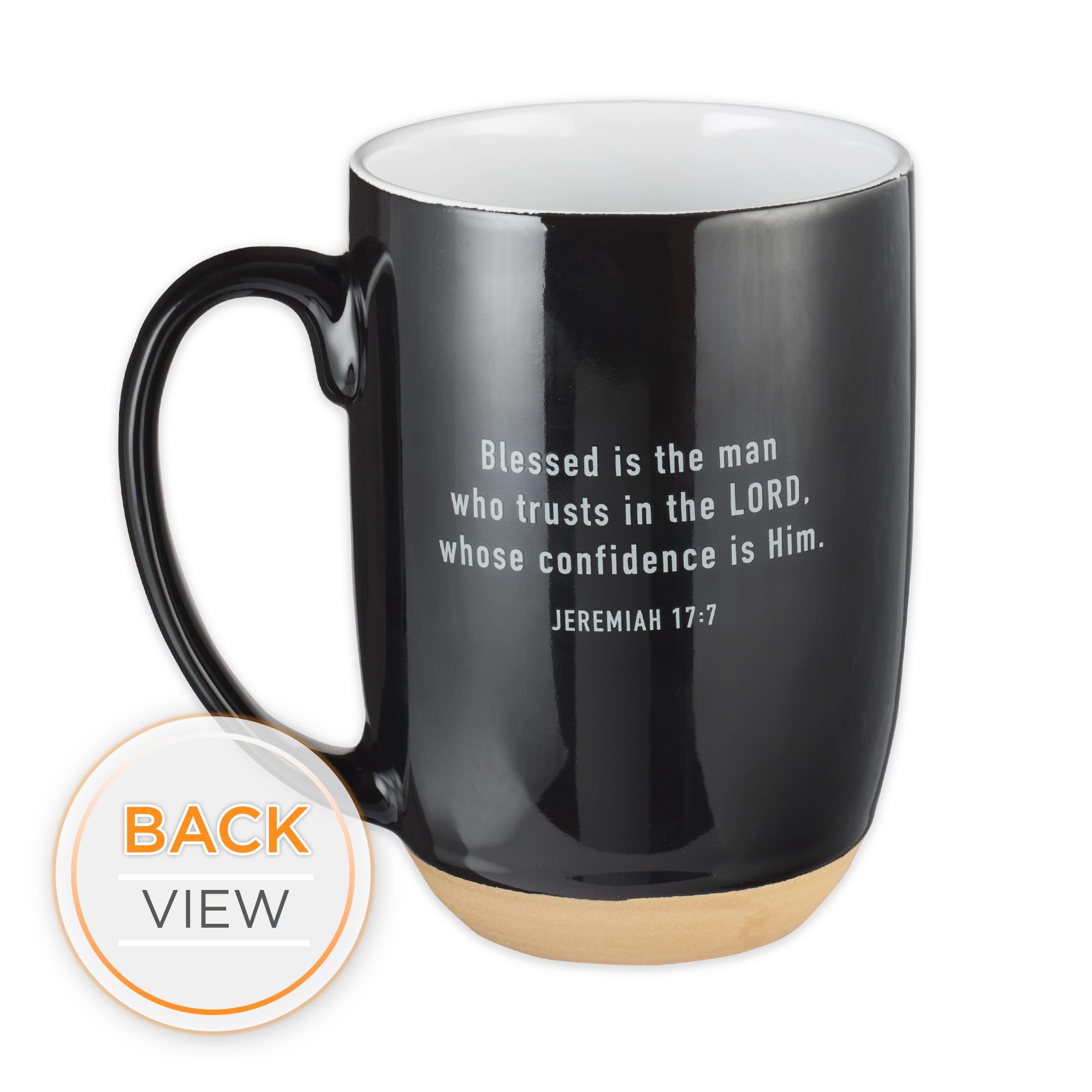 Christian Art Gifts Mug en céramique avec inscription « Inspirational Coffee » 15 oz Blessed Man