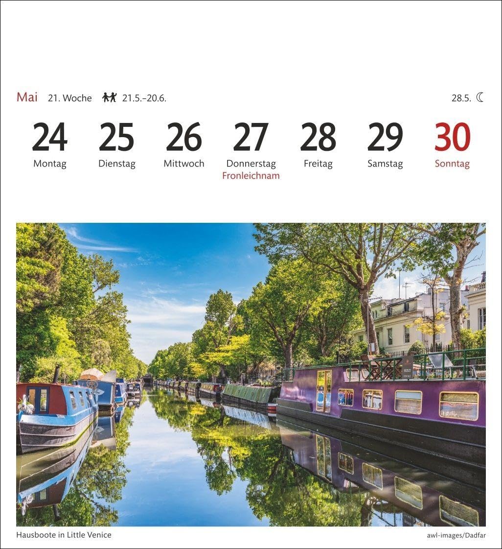 London Sehnsuchtskalender 2027 - Wochenkalender mit 53 Postkarten: Ein Geschenk für Reiselustige: Der Wochenkalender macht Lust auf Buckingham Palace ... 2027 im Postkarten-Format 16 x 17,5 cm