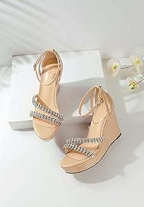 Amazon.com | Soireelady Women Wedge Sandals Open Toe