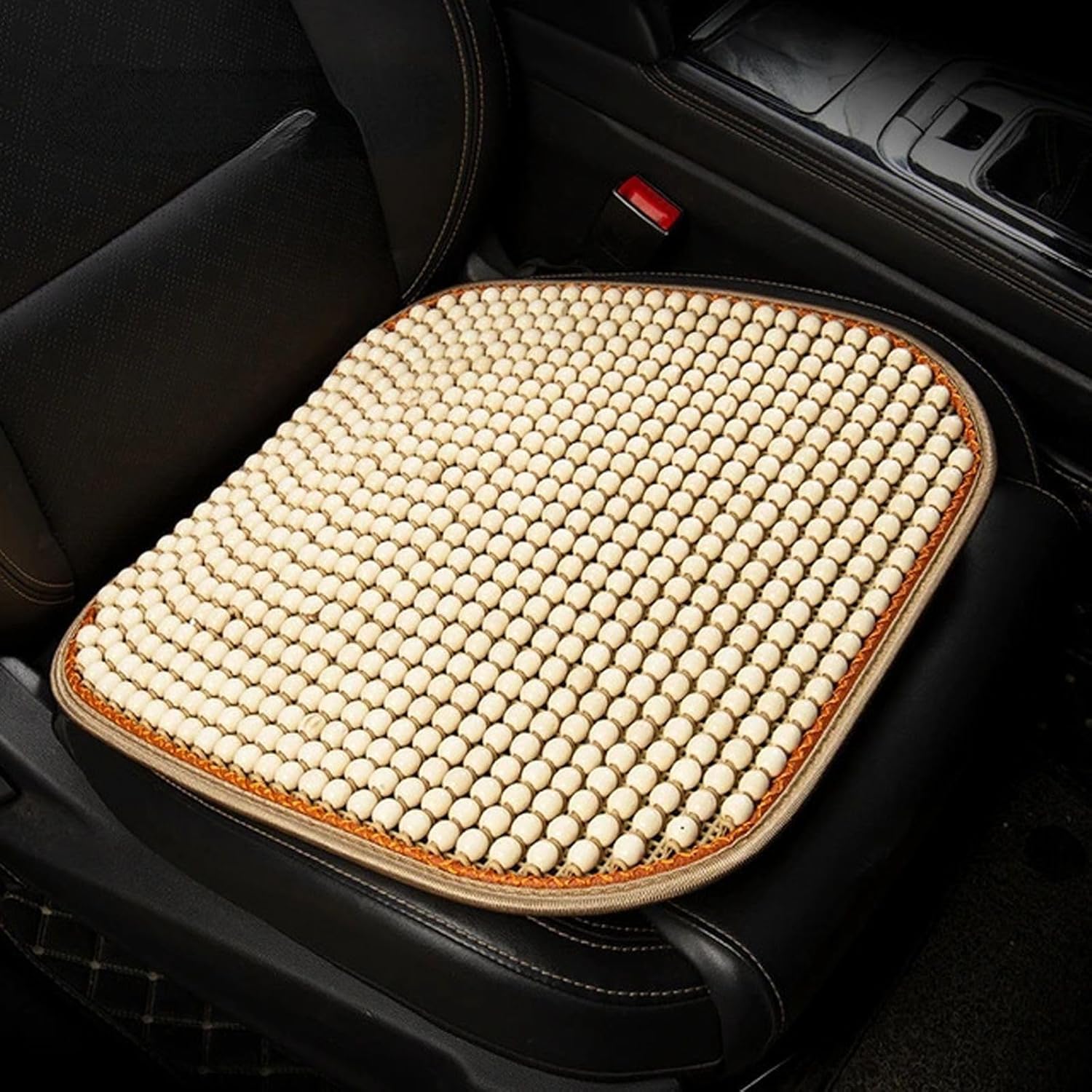 Car seat Cushion Summer Cool Cushion Single Piece of Wood Beads Summer Breathable Cushion Ventilation Cold