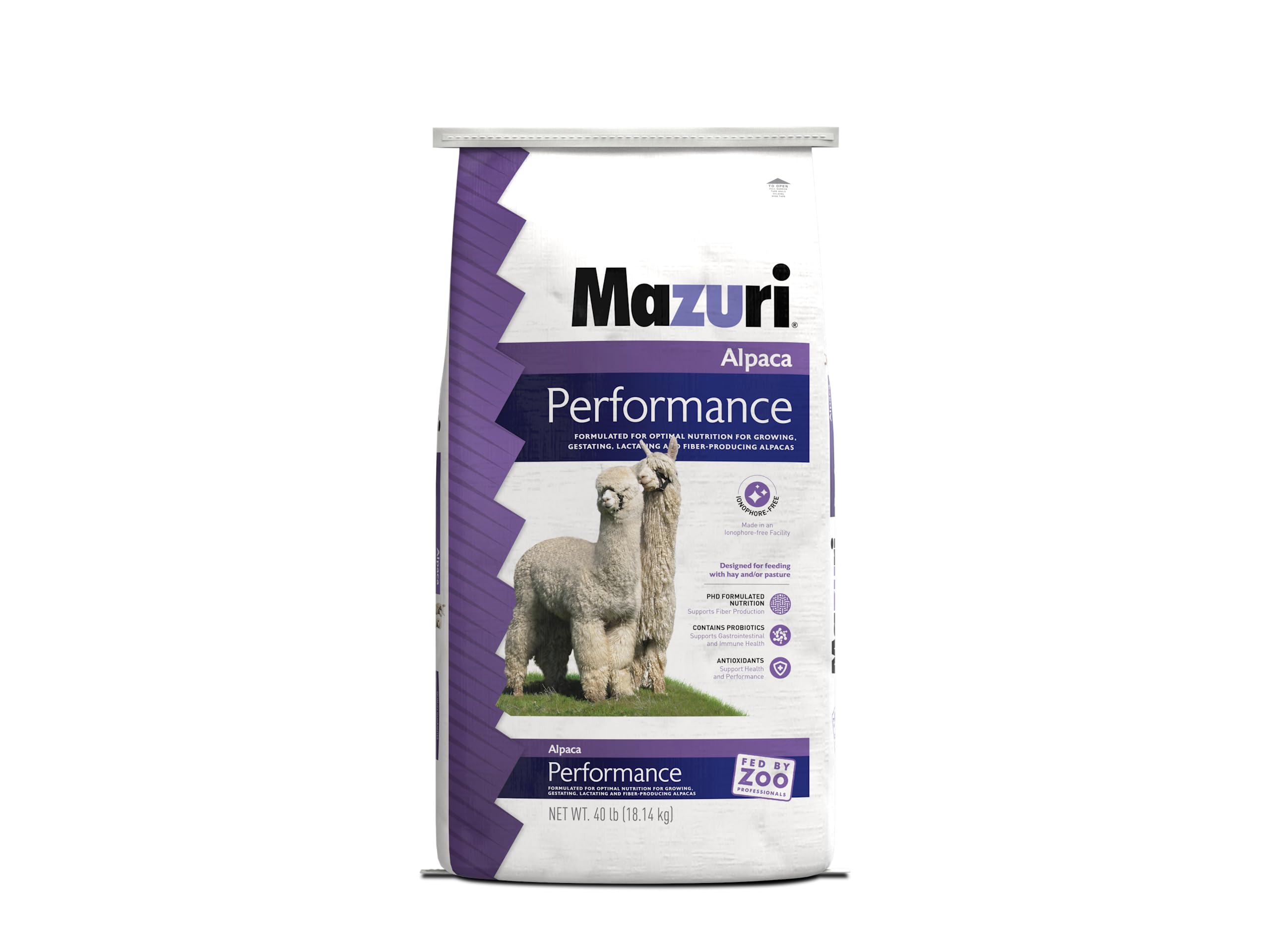 Mazuri | Alpaca Performance | 40 Pound (40 lb.) Bag