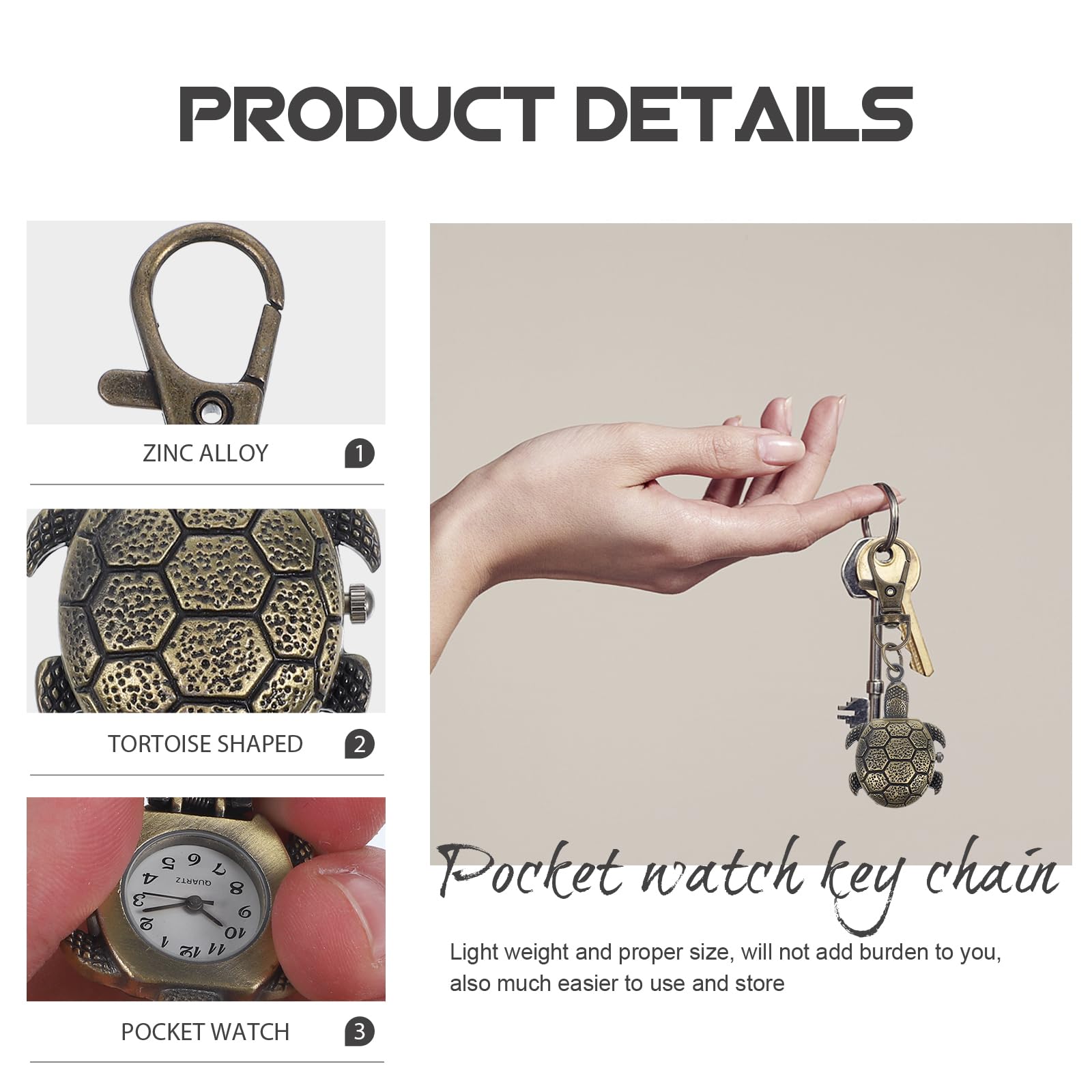 Reloj De Tortuga Llavero Para Adultos Reloj De Cuarzo Mini Reloj De Bolsillo De Cuarzo Llavero Retro Calcomanías Para Portátiles Relojes Lindos Relojes De Dibujos Animados Reloj
