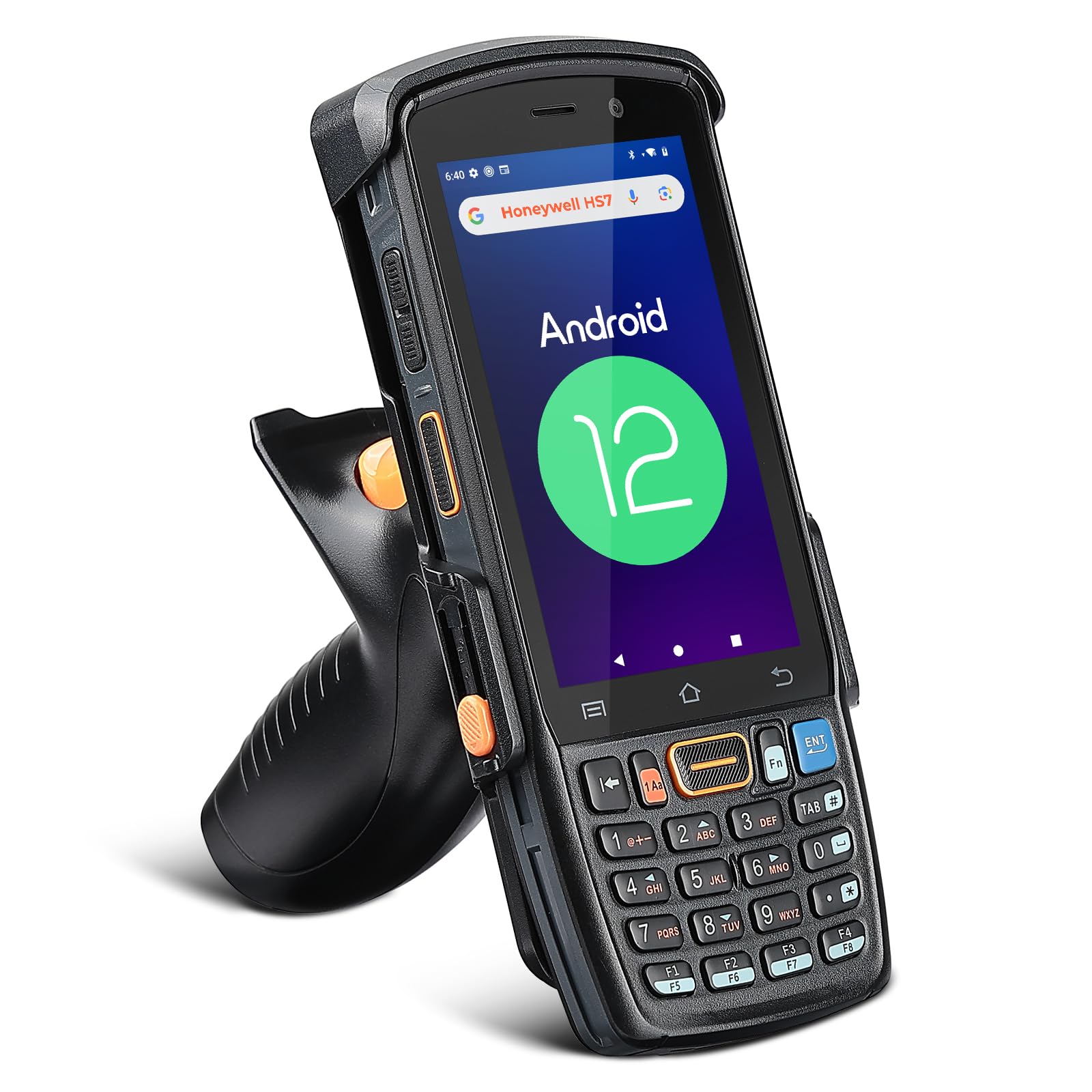 MUNBYN Escáner de Código de Barras Android 082Pro, Android 12, Equipado con Escáner HS7, PDA Portátil con 3GB+32GB, Robusto IP67 para Seguimiento de Inventario