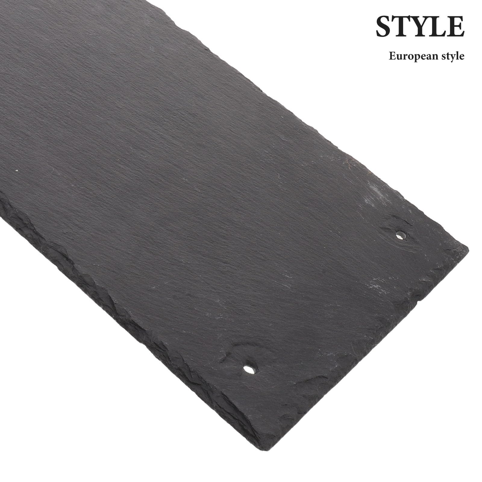 OUNONA Paneles Decorativos para Tejado de Pizarra Negra Estilo Europeo Diseño Ligero y Resistencia al Clima para Reparación Exterior de Casas