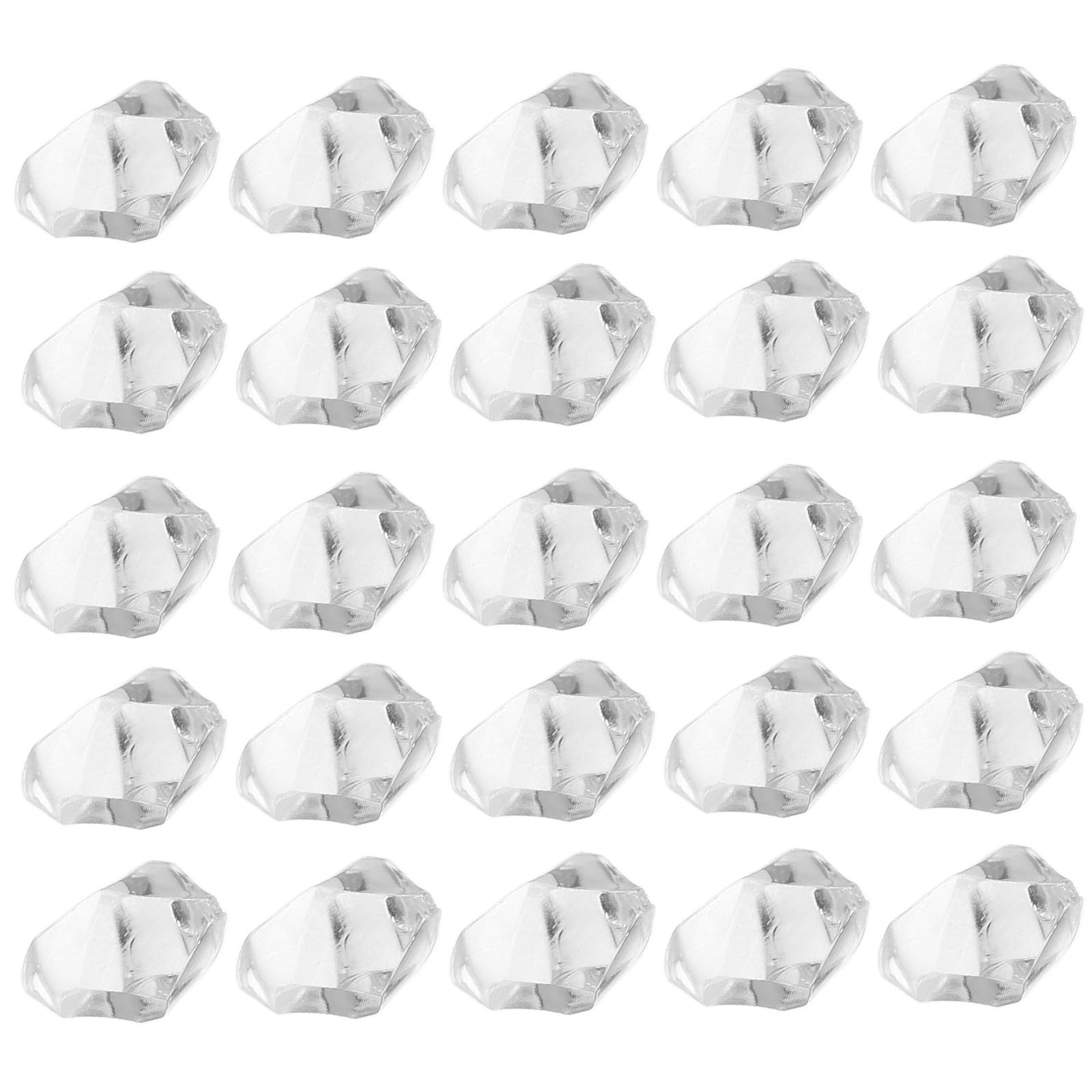 Cuentas octagonales de cristal plástico perfectas para centros de mesa y bodas elegantes