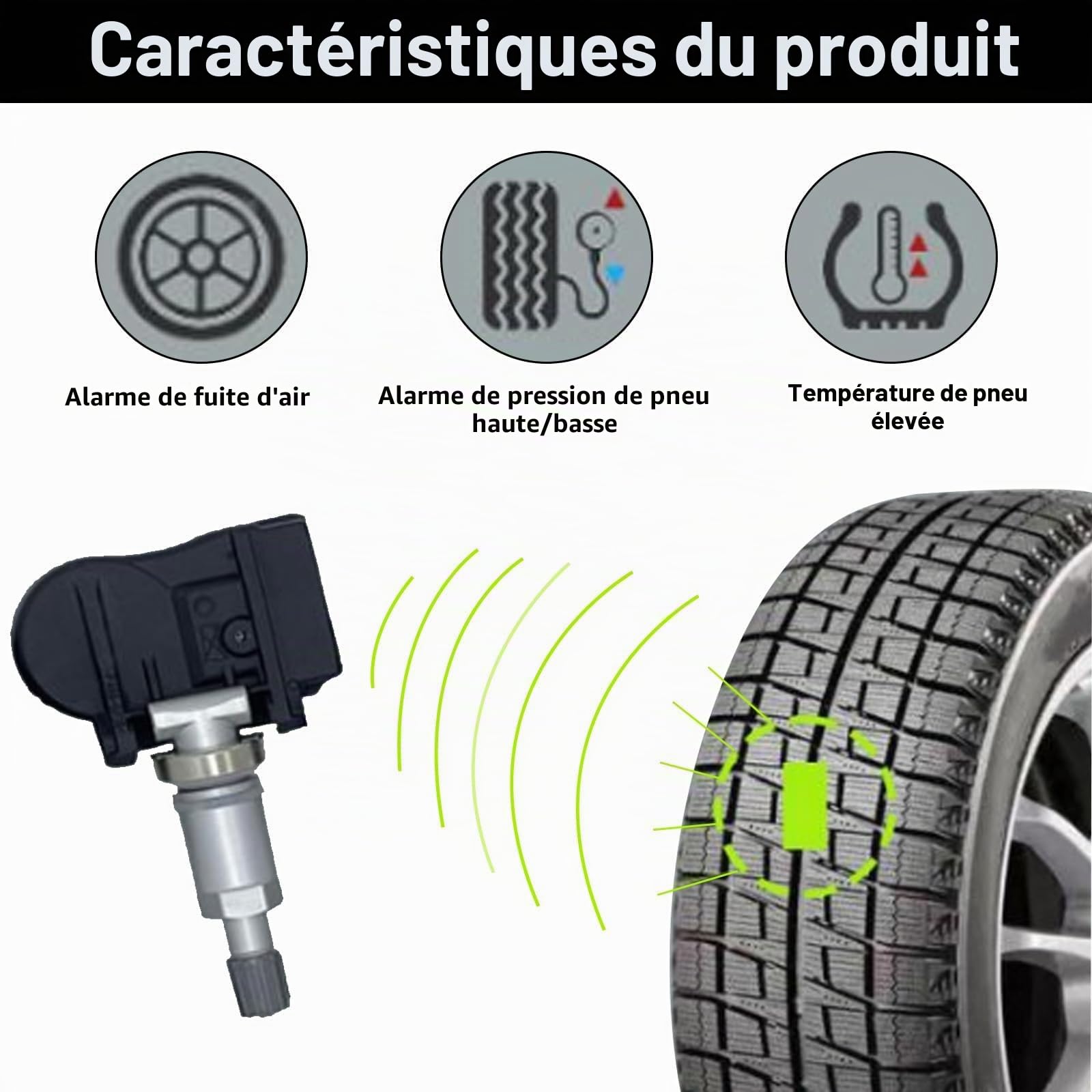 Raheem Système de surveillance de pression des pneus TPMS Capteur TPMS TPMS pour Nissan Leaf Micra K14 Qashqai J11 X-Trail T32 Infinity QX50 Rogue Renault Koleos 407004CB0B 407004CB0A 40770-4CB1B