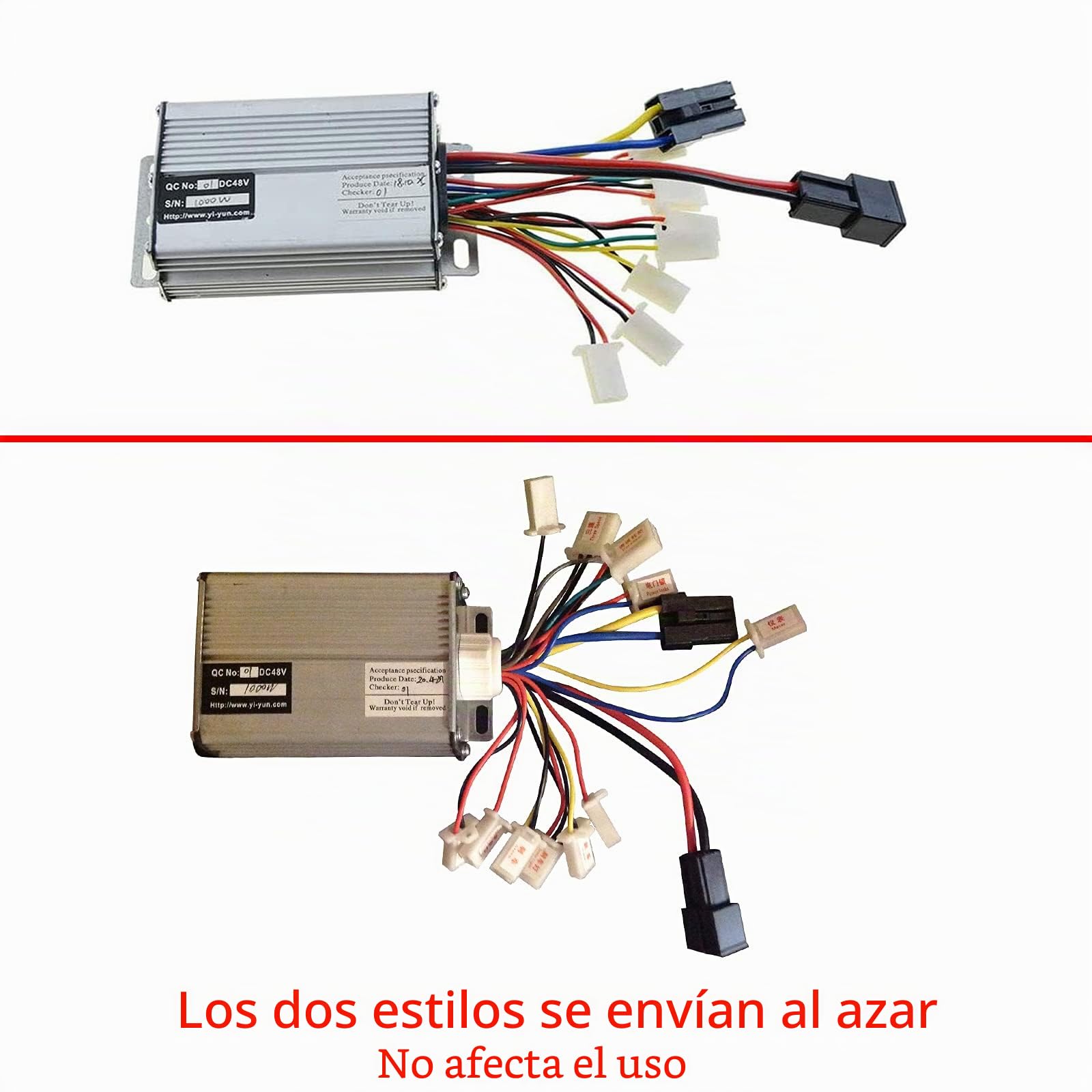 WOOSTAR Motocicleta Controlador de Velocidad 48V 1000W Reemplazo para Eléctrico Scooter E Bike Bicicleta Tricycle Brush