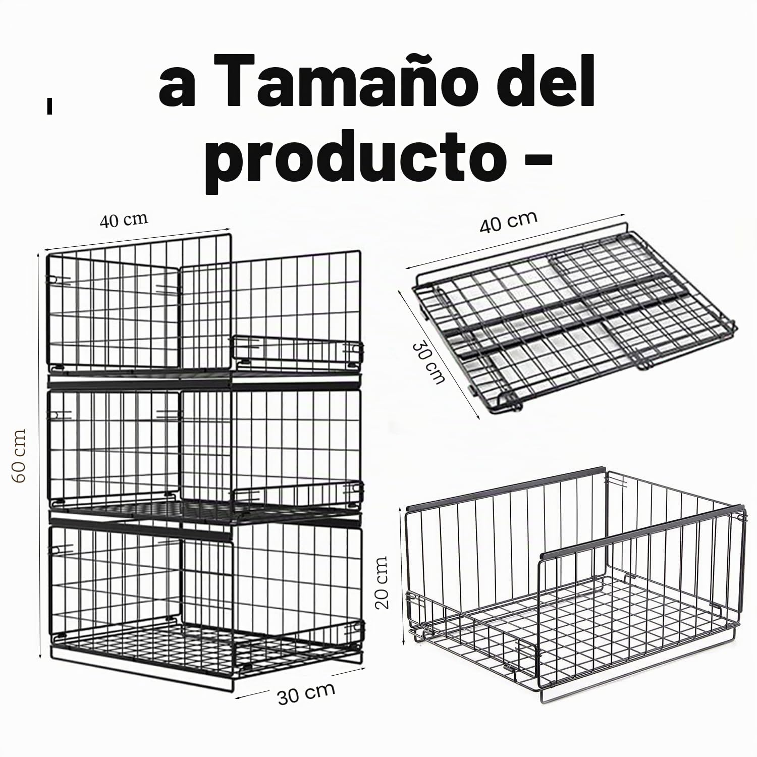 6 Piezas Cajones Extraibles para Armarios，Organizador Armario Ropa，Organizador de Estante Apilable para Armario, Estante de Cajón, Contenedor de Almacenamiento para Armario