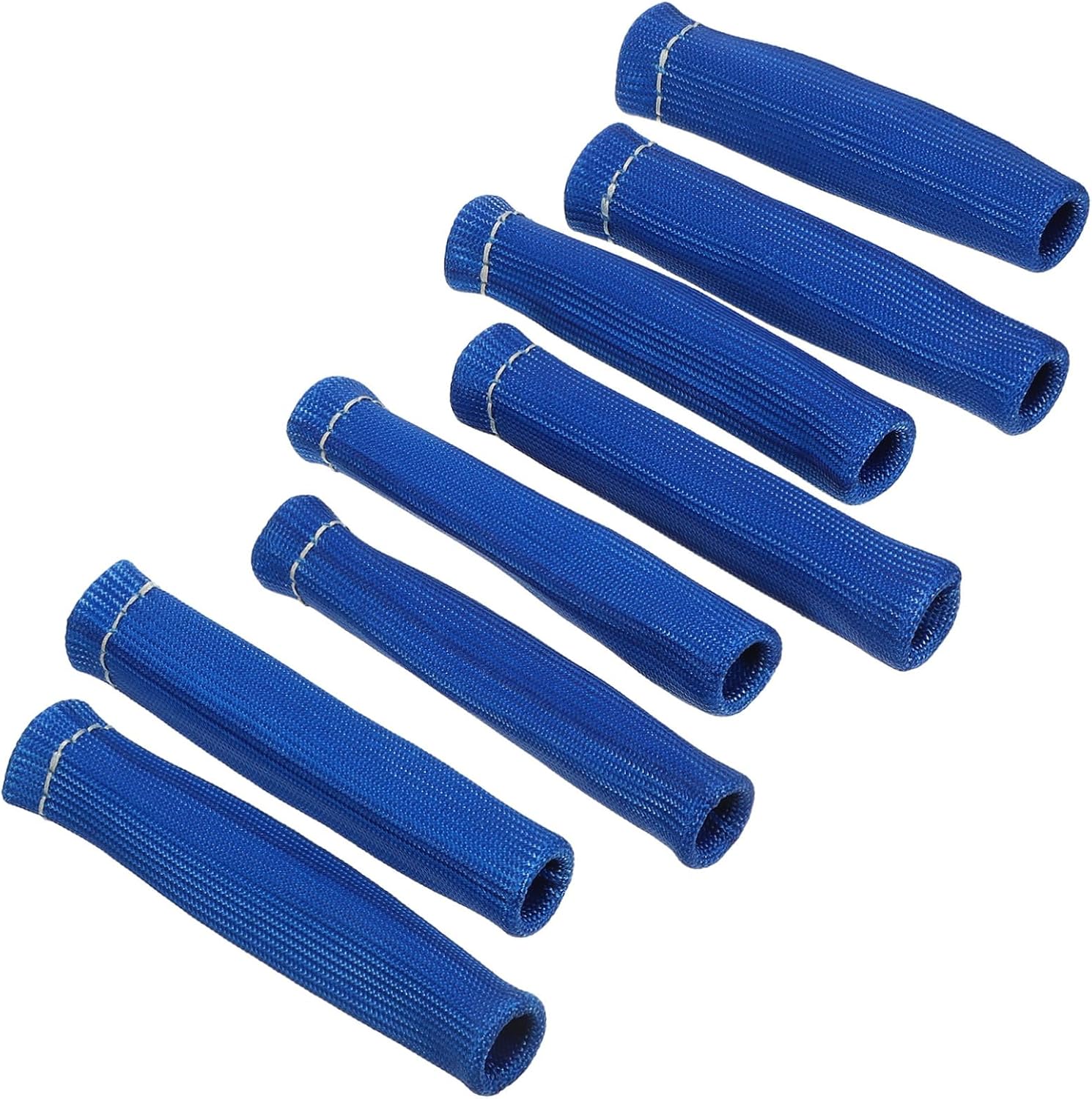 8pcs Spark Plug Heat Shield Sleeve High-temperature Insulation for Spark Plug Wires Protection for Automotive Applications Blue