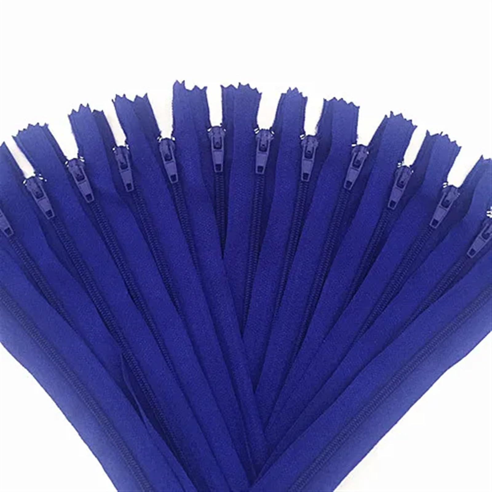 MOHUIED Separating Jacket Zippers 10pcs Nylon Coil Zippers Tailor Sewer Craft DIY Apparel Sewing Supplies,Crafts Sewing(Dark blue,20inch (50cm))
