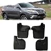4PCS Car Mudguards Cladding Splash Durable Flaps Mudflap Wheel Flap Accessories For T&oyota For Fortuner SW4 2016~2019 Mud Flaps