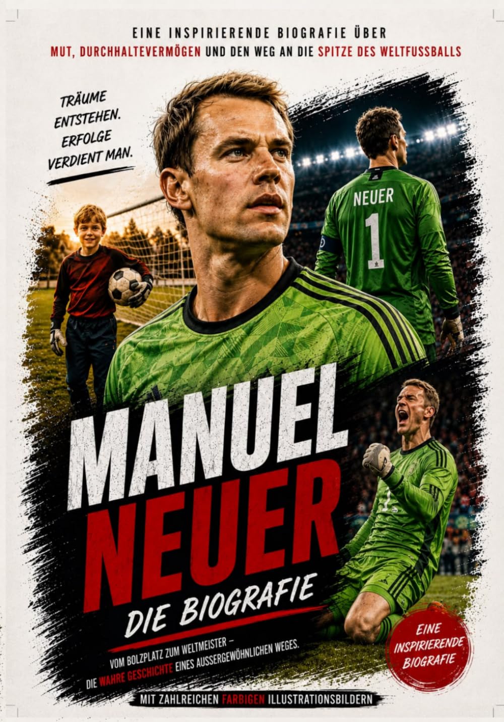 Manuel Neuer (Kinderbuch Biografie): Eine inspirierende Biografie über Mut, Durchhaltevermögen und den Weg an die Spitze des Weltfußballs (Die ... - Kinderbücher Biografien von Fußballern)