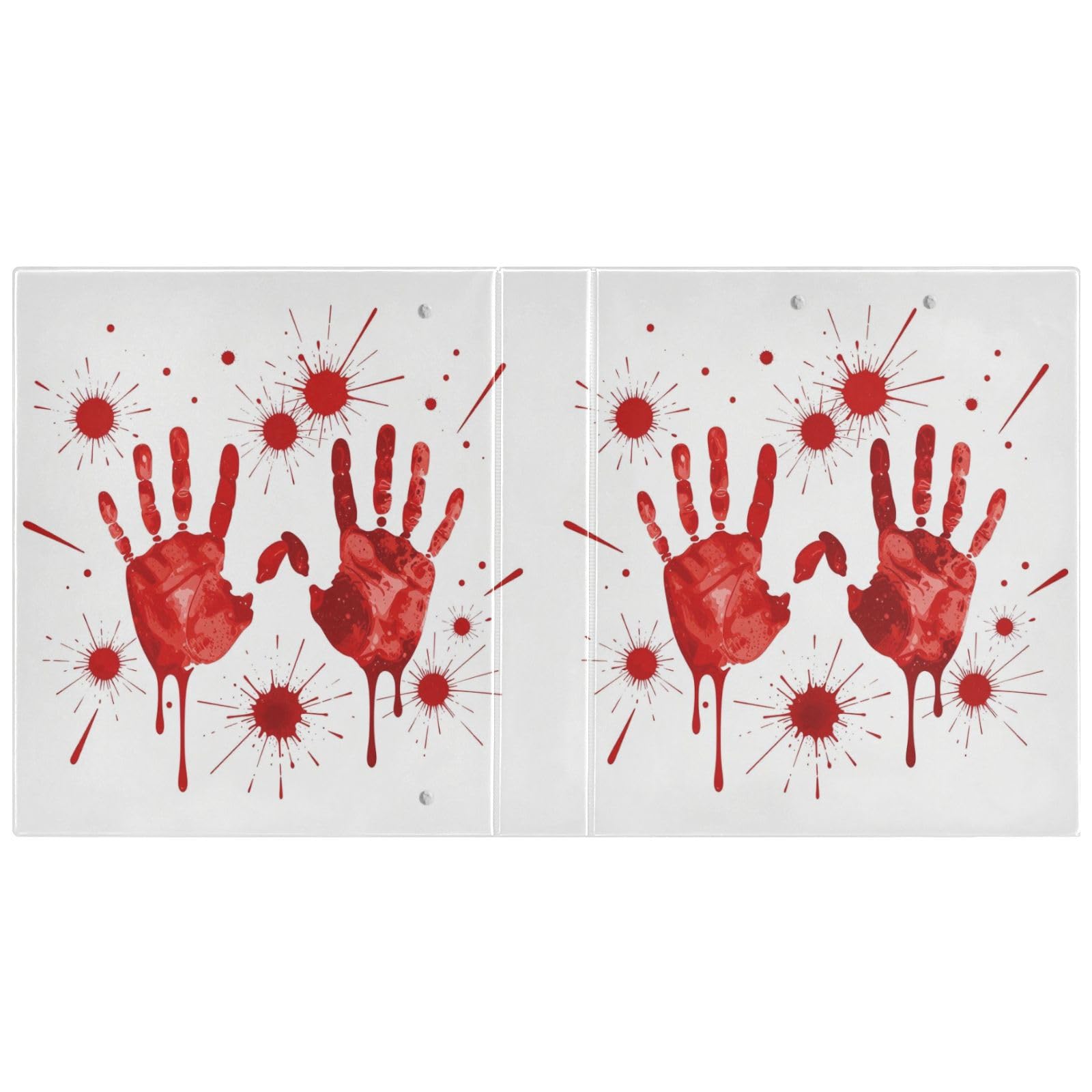 Raccoglitore a 3 anelli con portablocco Chemise D'halloween Sanglante