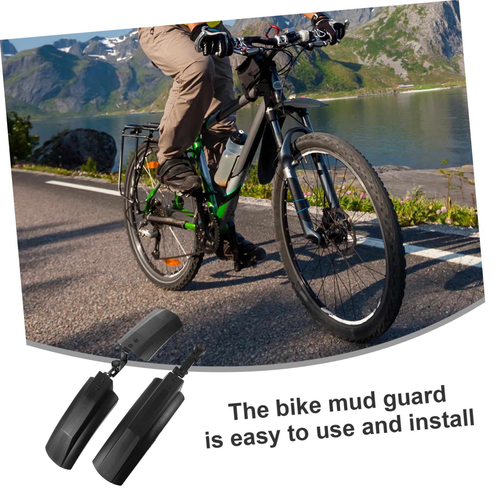 Toddmomy Guardabarros de Bicicleta Asiento Guardabarros Delantero de Bicicleta Guardabarros Bicicleta Accesorios Bicicleta Protector de Barro Resistente Guardabarros de protección