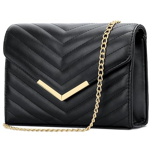 KKXIU Women Formal Vegan Leather Evening Envelope Clutch Purses and