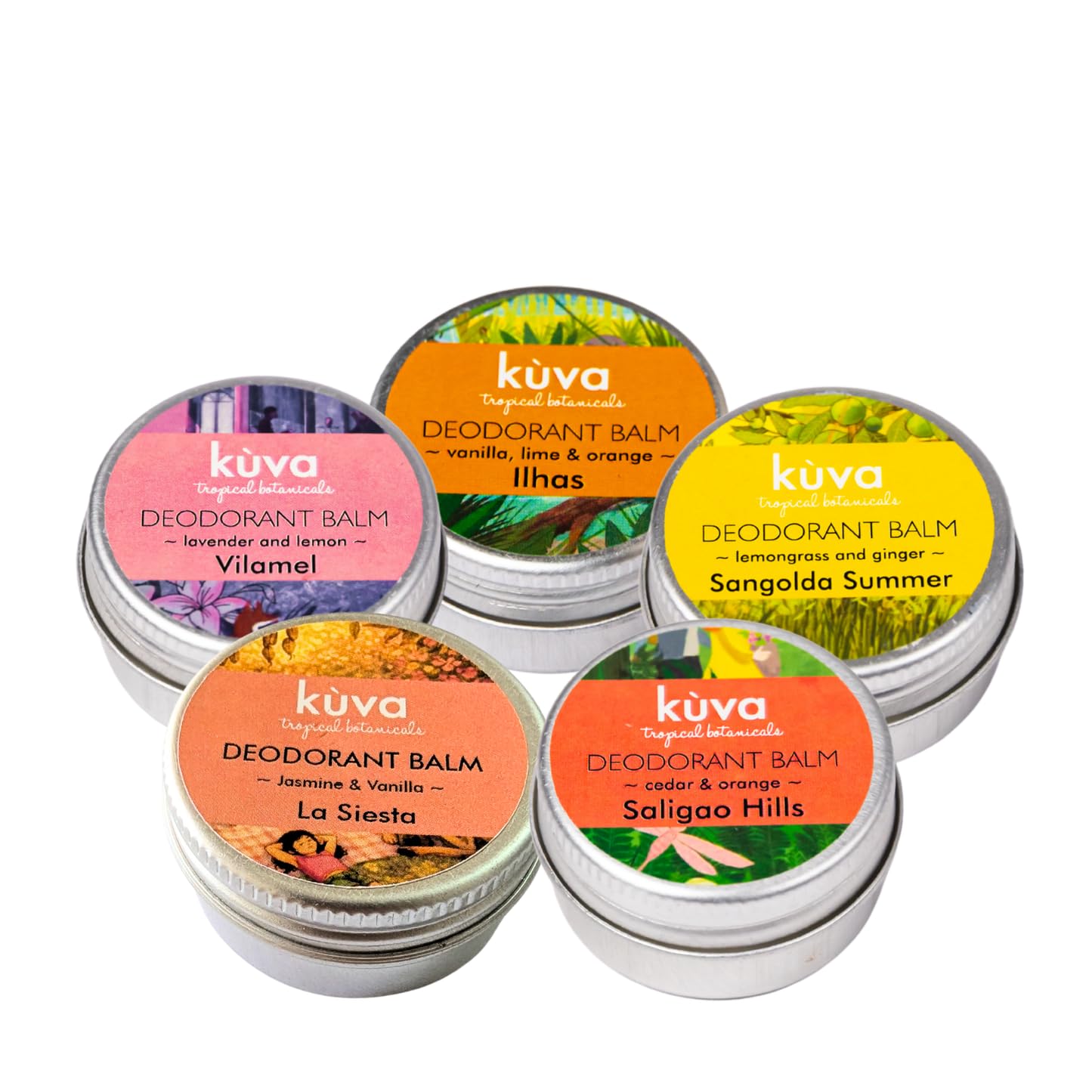KUVA 100% Organic Natural Deodorant Gift Combo | Up to 24-Hour Odour Control | Long-Lasting Freshness | Aluminium-Free, Baking Soda-Free | No White Marks, No Staining | Gift Pack of 5 for Men & Women | Underarms Whitening & Lightening Deodorizing Pit Cream | Travel Friendly Easy To Carry - 10g Each-image-22