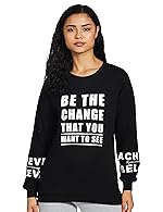 Max Women Cotton Printed Round Neck Sweatshirt