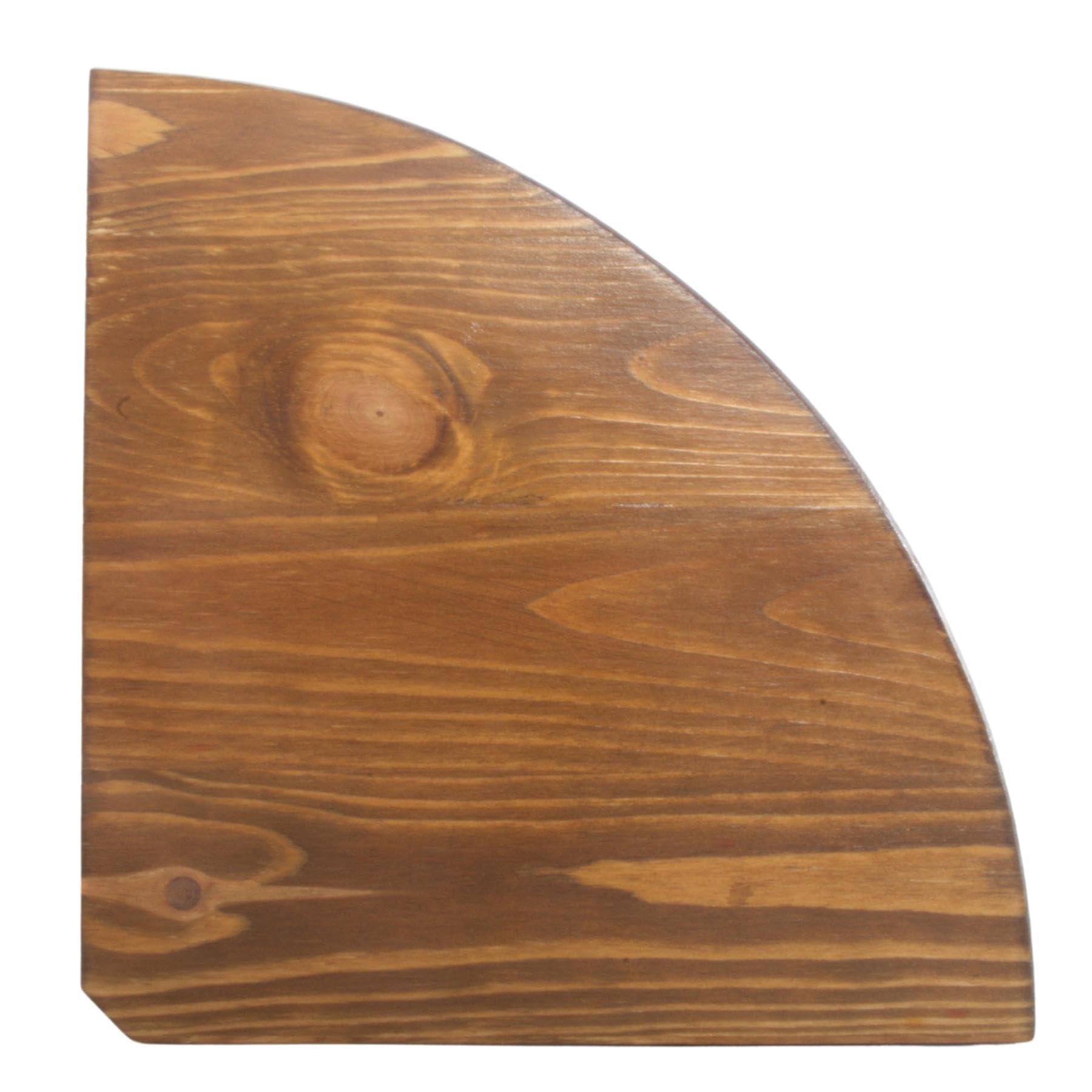 WooDeeDoo Hand Stained Wooden Corner Shelf 22 cm / 8.6" | Light Oak | Natural Pine Floating Wall-Mounted Display Storage Shelves | Protected with Clear Varnish Matt