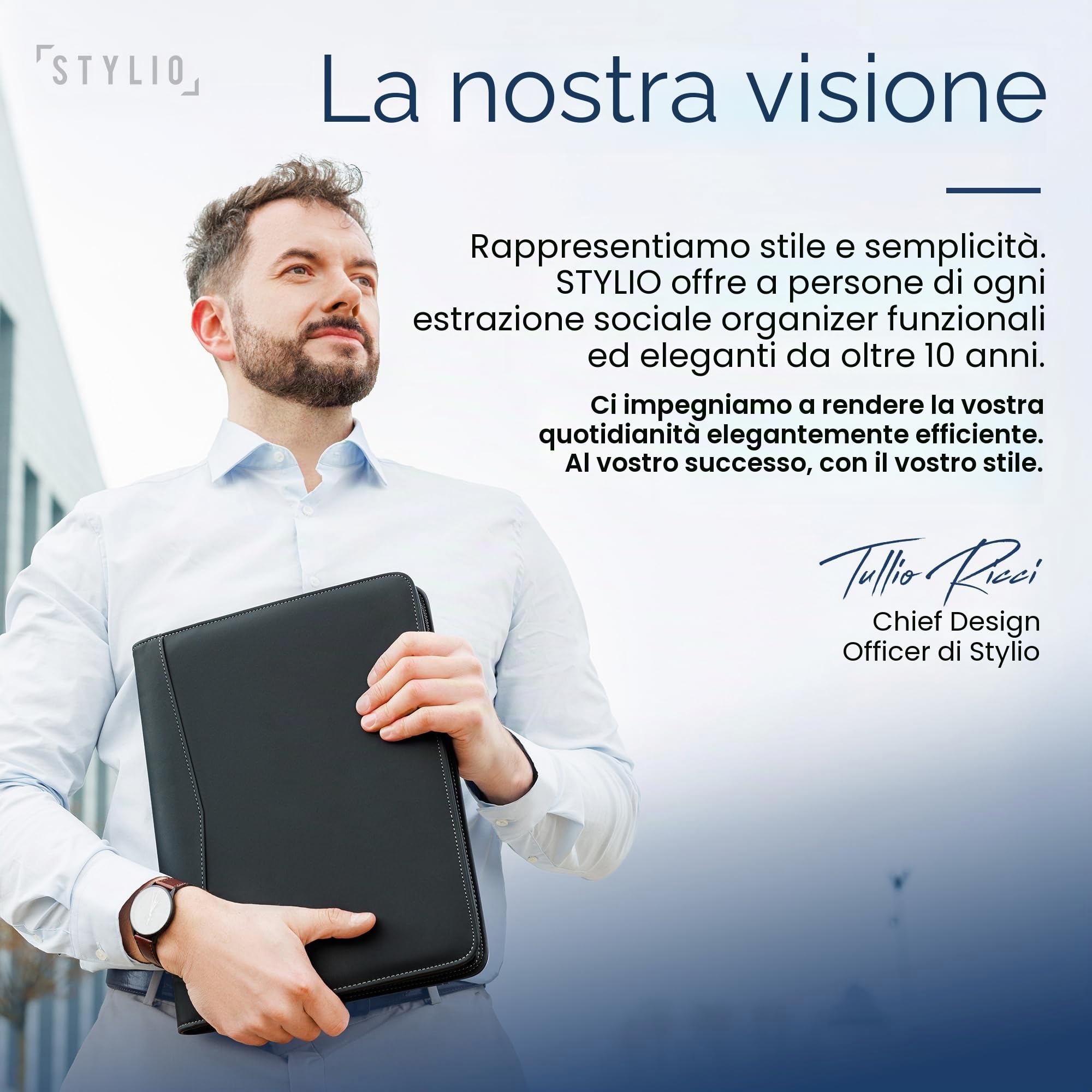 STYLIO A4 Cartella Conferenze con Cerniera Raccoglitore Portadocumenti Organizzatore per Quaderno Smartphone iPad Tablet fino a 11 pollici Chiavi Blocco Note