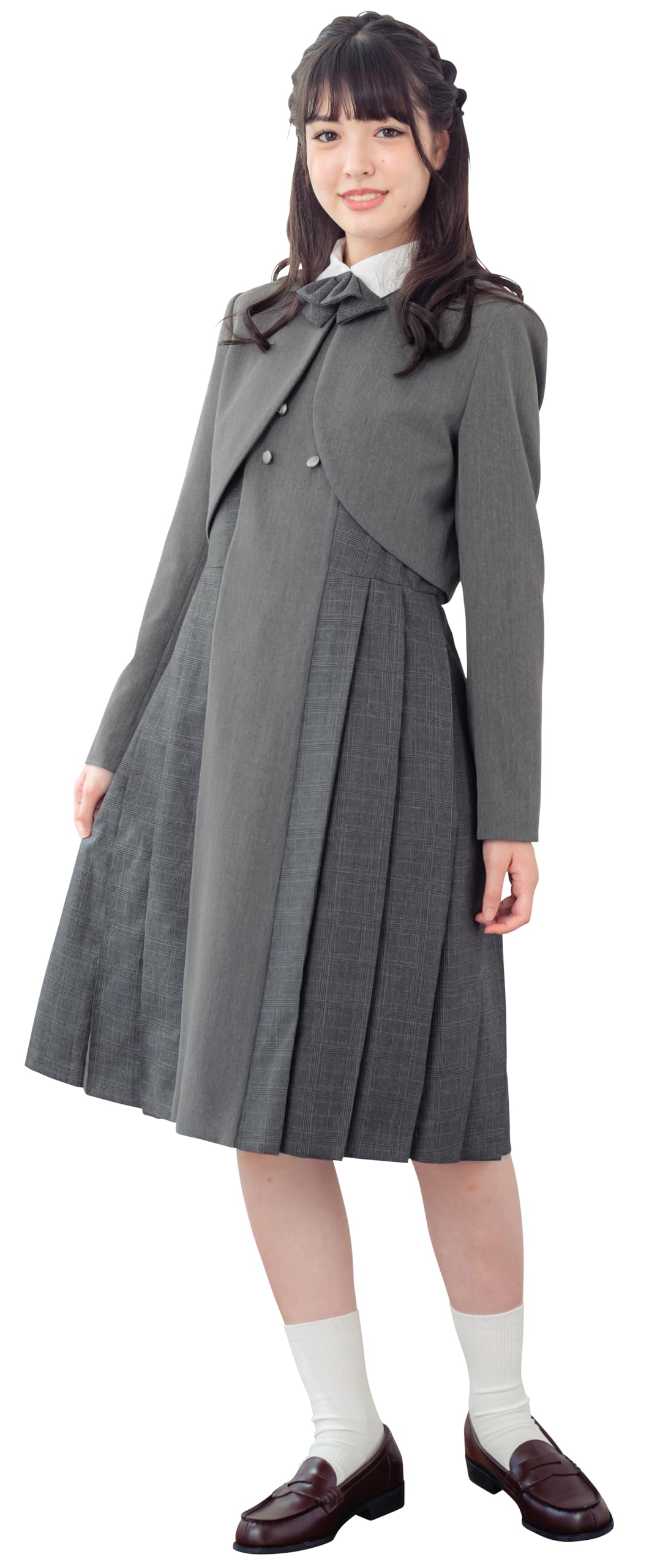 arisana セットアップ 4点セット 160cm ボレロ＋ワンピース グレー Amazon | [アリサナ] 卒業式 小学生 女の子 スーツ 子供服 フォーマル