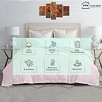 Vista 4 de SLEEP-NEST Funda de edredón extragrande tamaño King de 128 x 120 pulgadas, funda de edredón de lujo de 1 pieza, 600 hilos, funda de edredón 100%